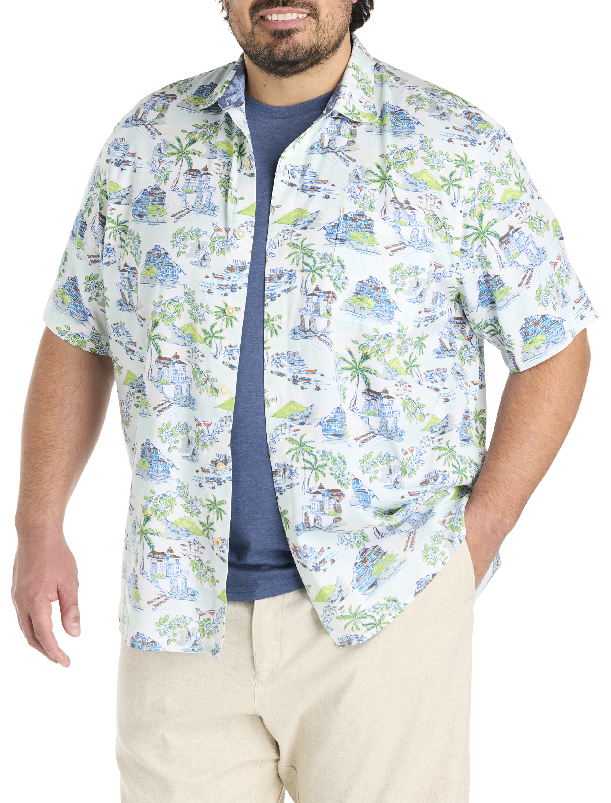 Paradise Isle Printed Sport Shirt