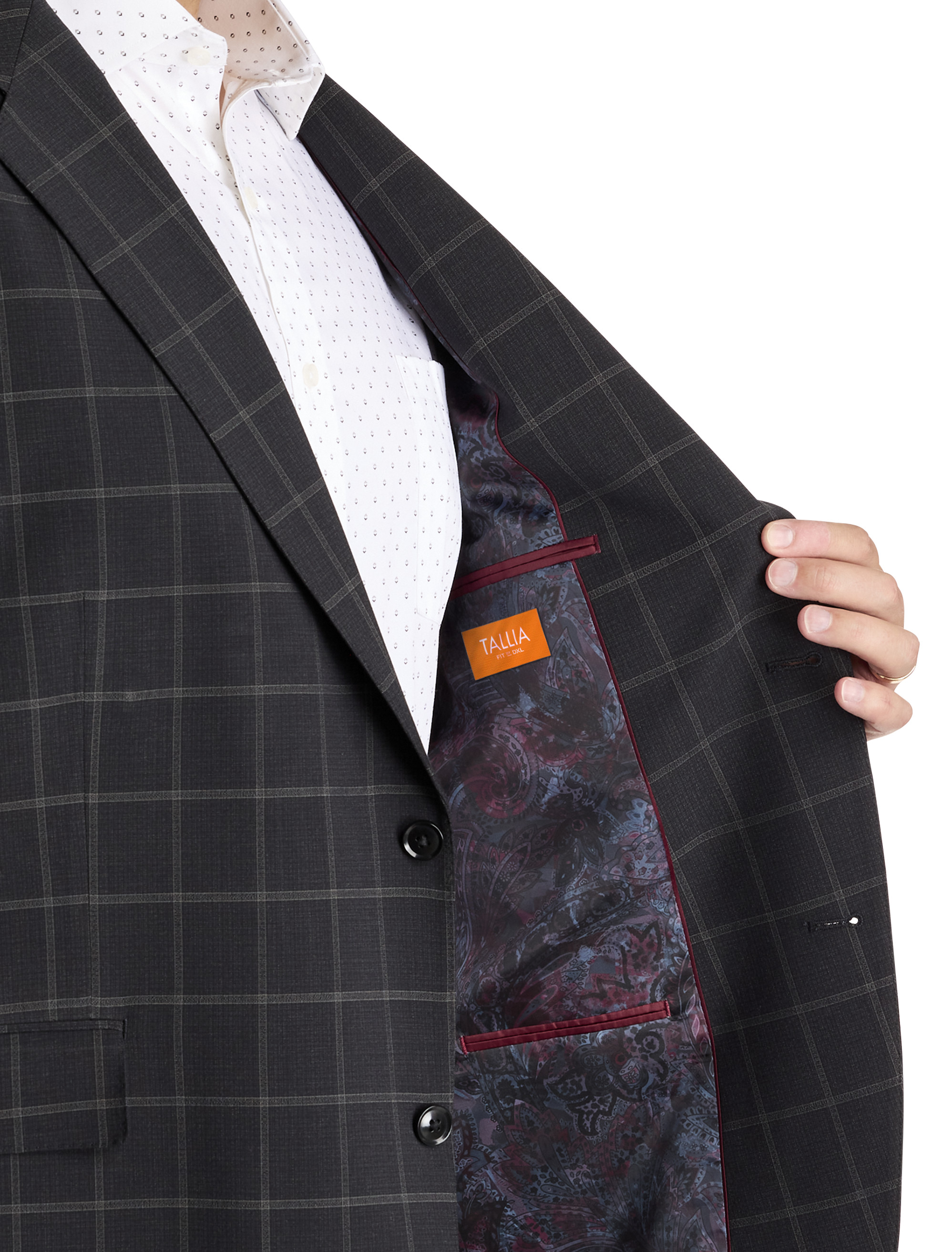 Windowpane Suit Jacket