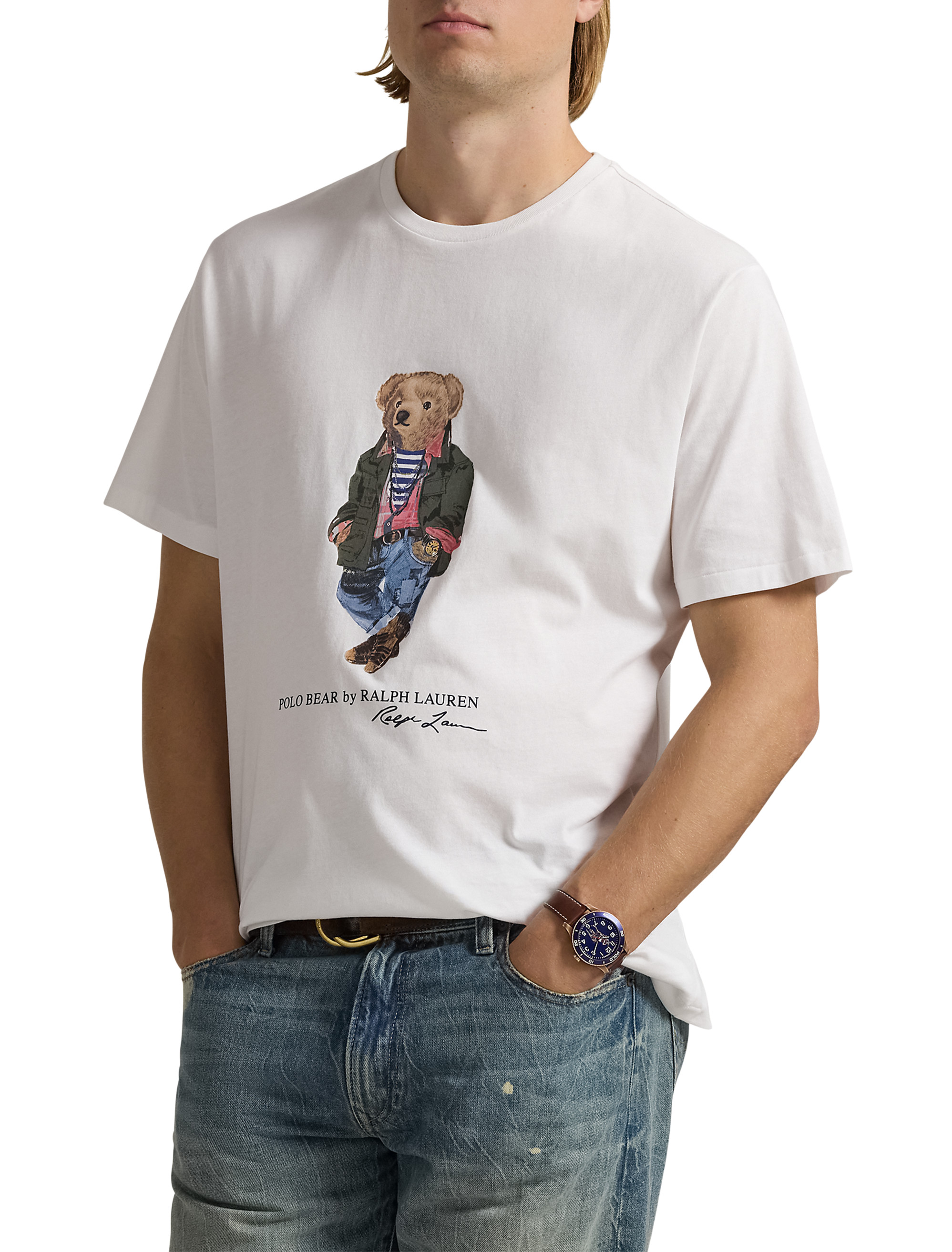 Big + Tall | Polo Ralph Lauren Polo Explorer Bear Jersey T-Shirt | DXL