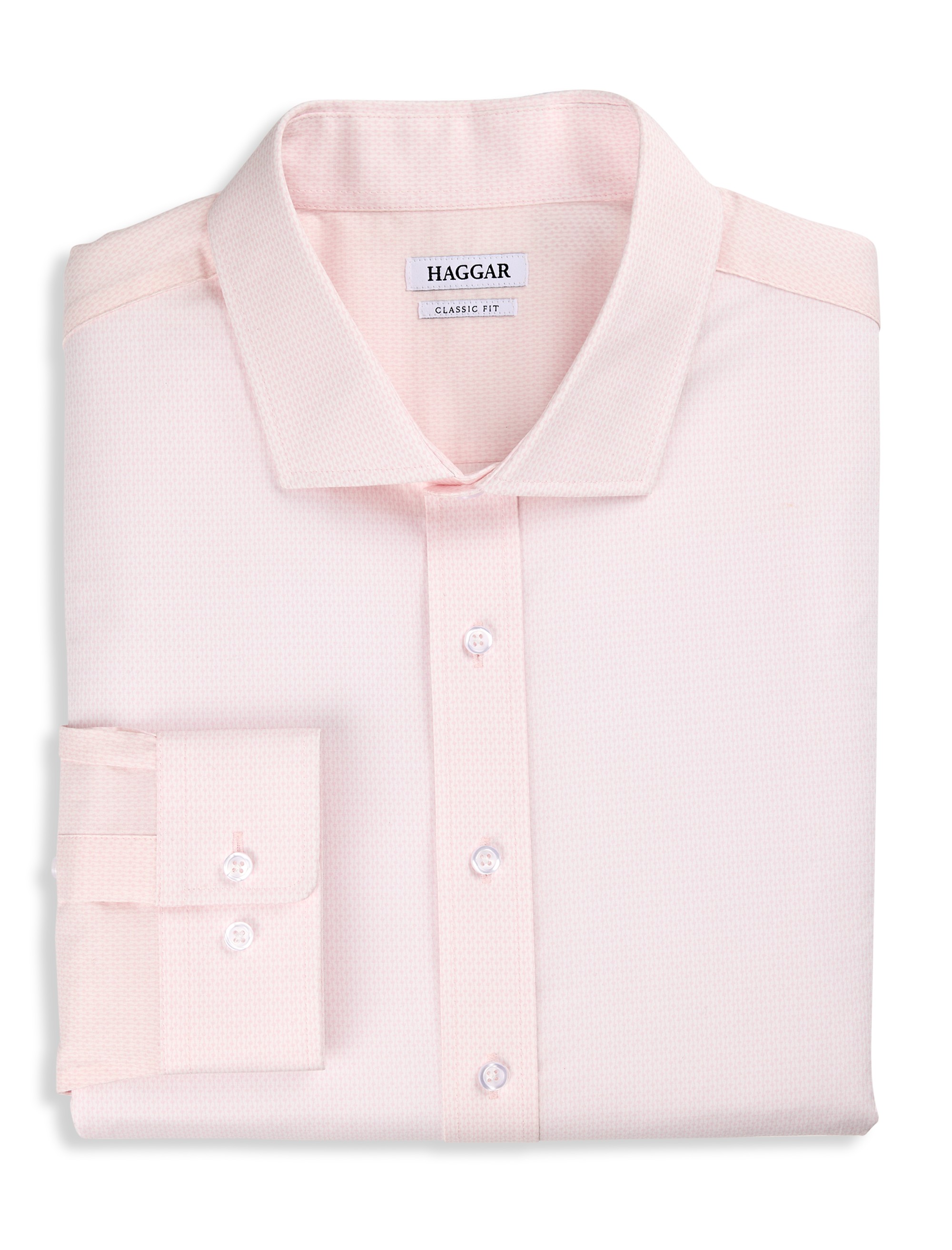 Wrinkle-Resistant Patterned Dress Shirt