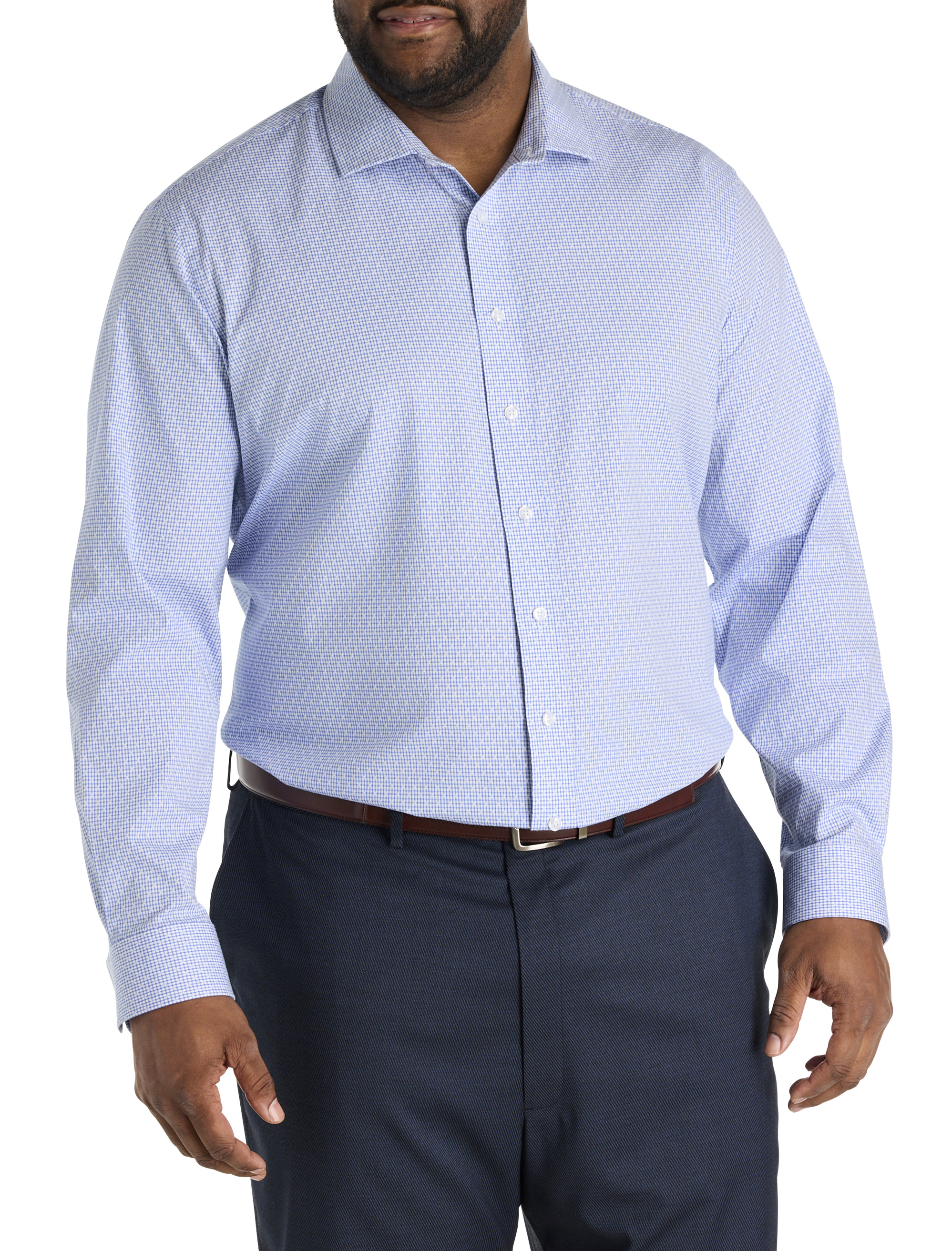 slim fit dress slacks Haggar Performance Stretch Dress Shirt in White