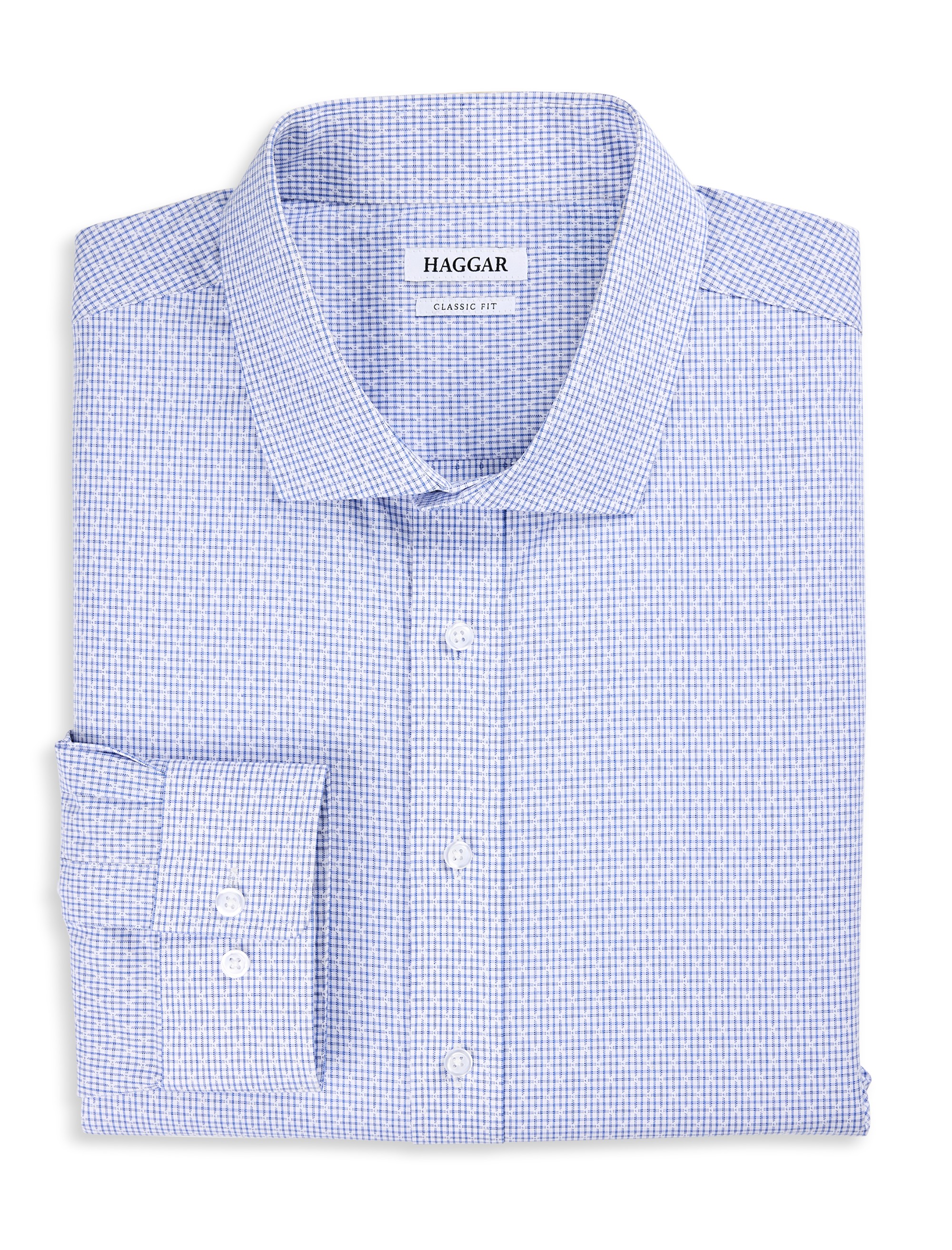 Wrinkle-Resistant Micro Print Dress Shirt