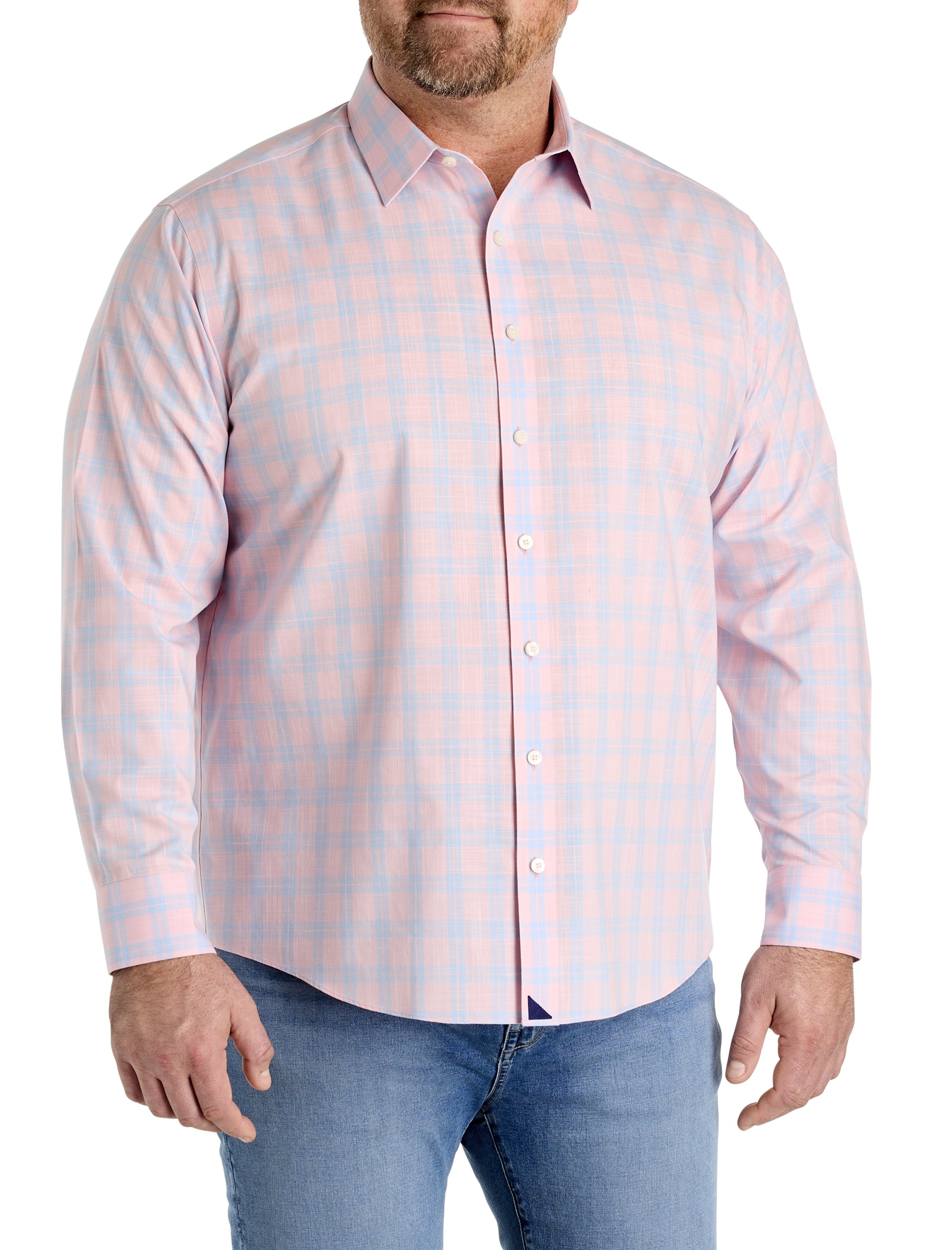Clark Wrinkle-Free Plaid Sport Shirt - thumbnail 2
