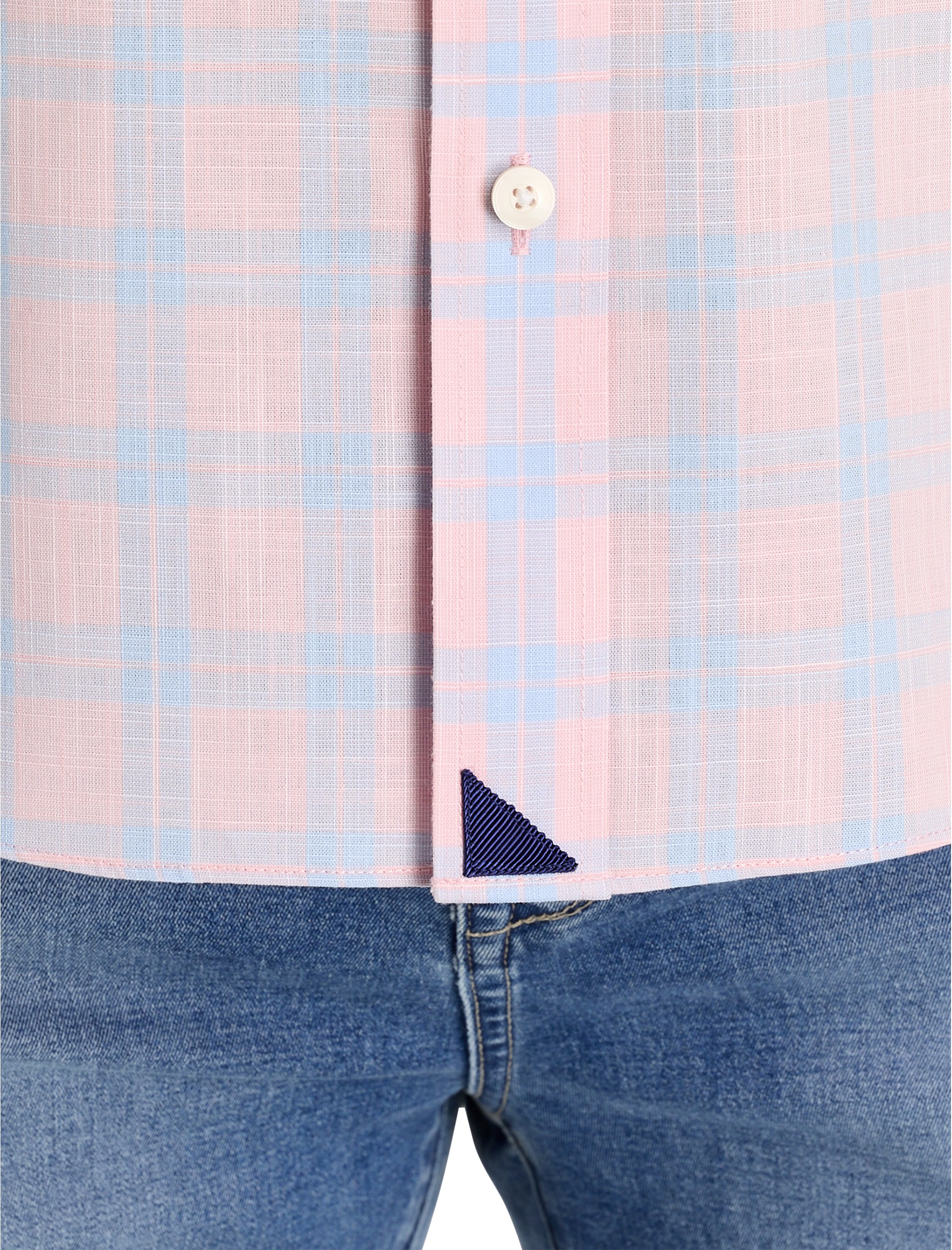 Clark Wrinkle-Free Plaid Sport Shirt - thumbnail 5