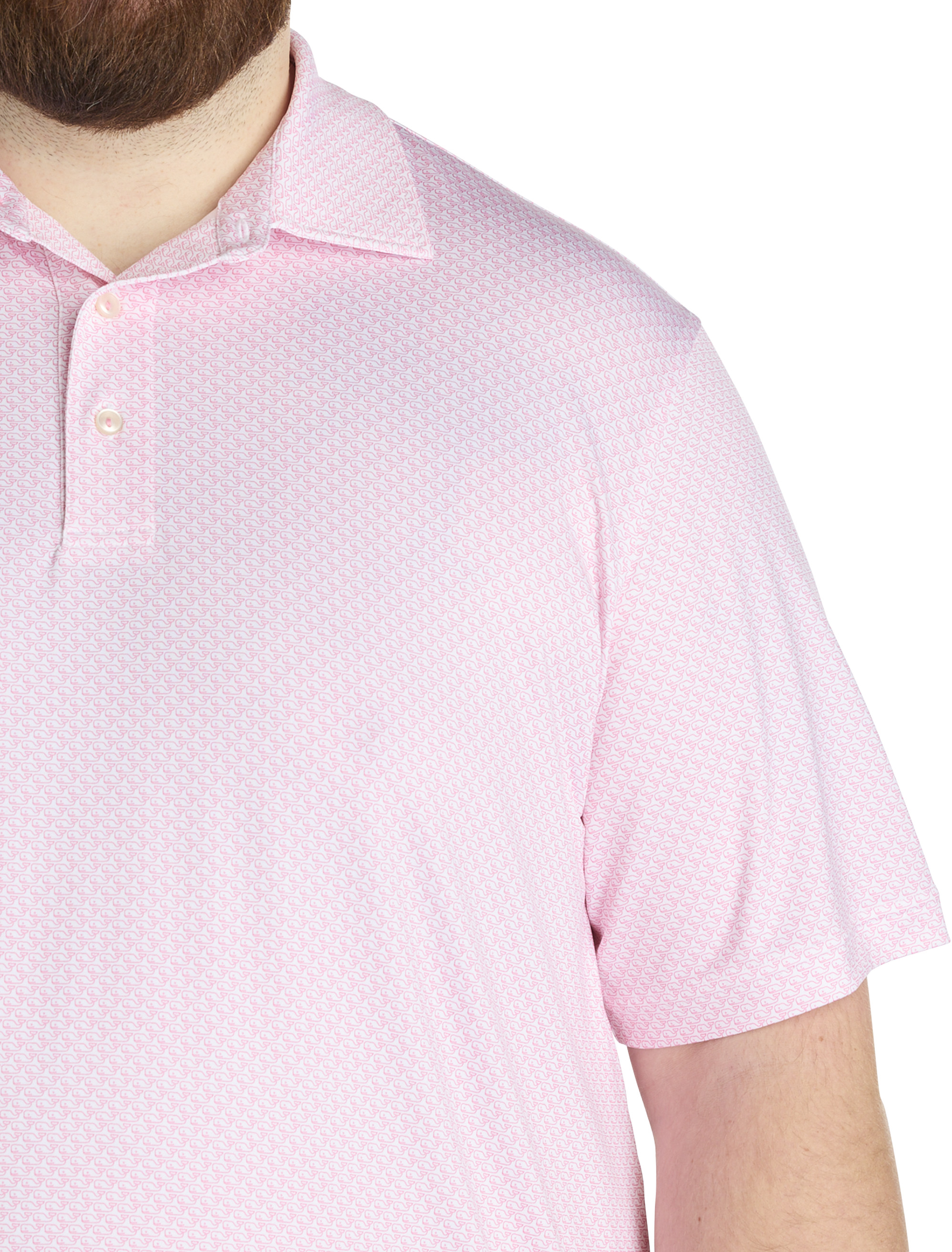 Whale Print Sankaty Performance Polo Shirt