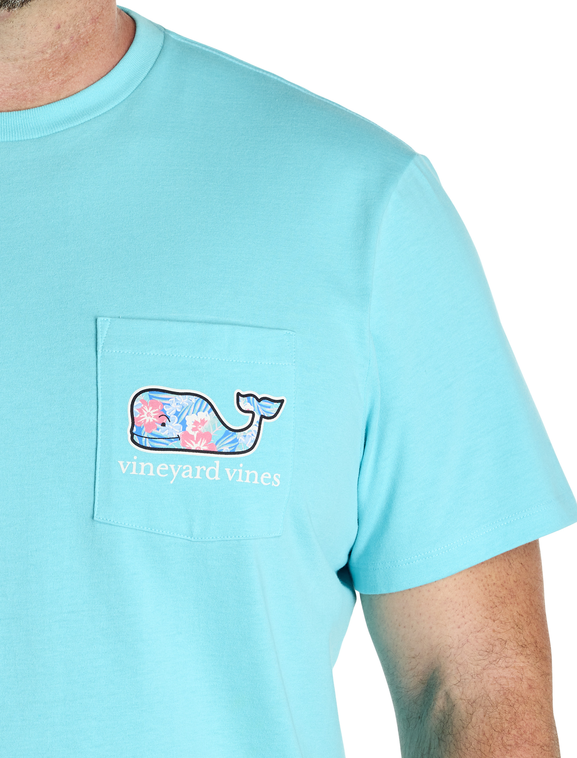 Big + Tall | Vineyard Vines Chappy Floral Whale T-Shirt | DXL