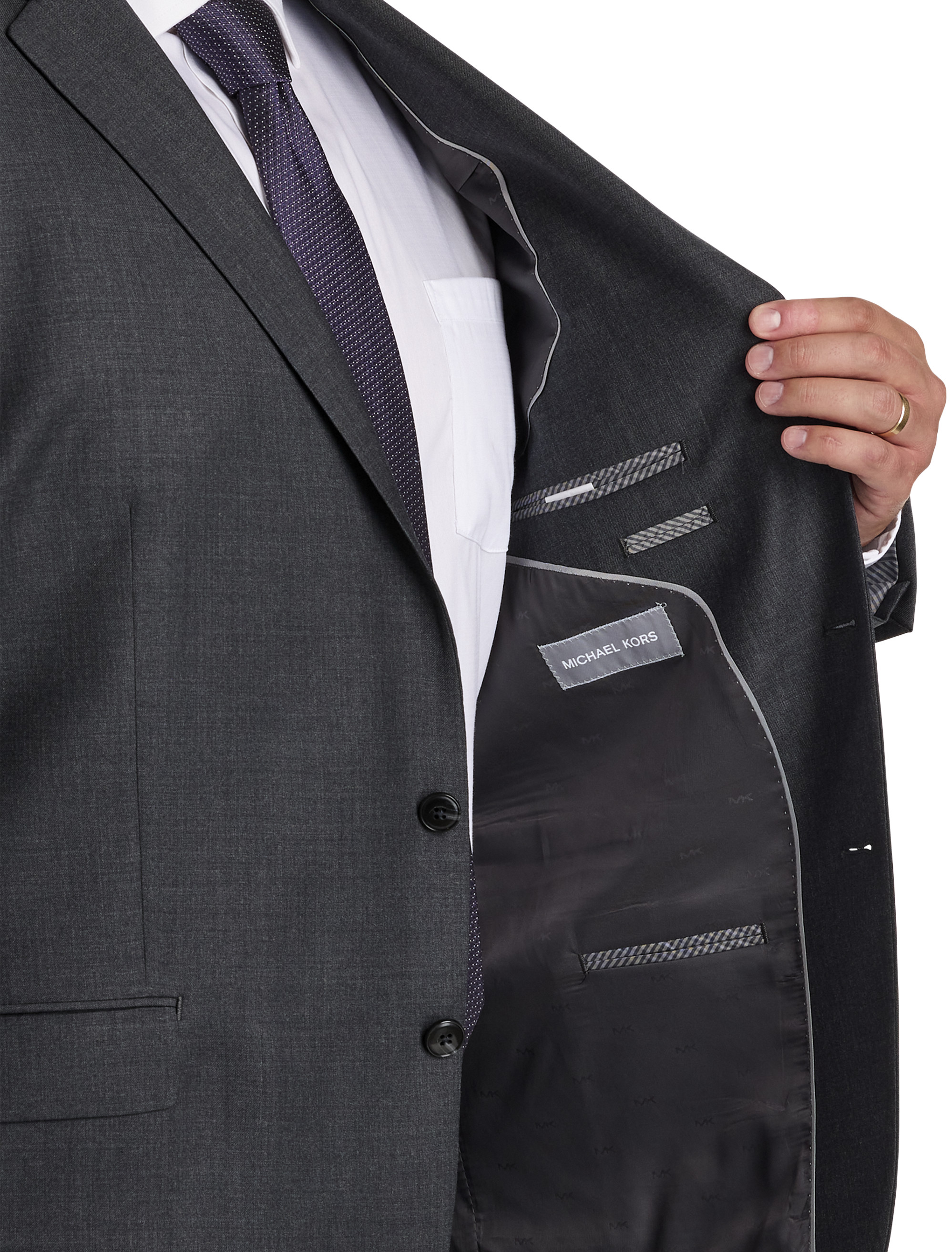 Michael Michael Kors ストライプワイドスラックス　ブラック Michael Michael Kors ストライプ ワイドパンツ | ブラック