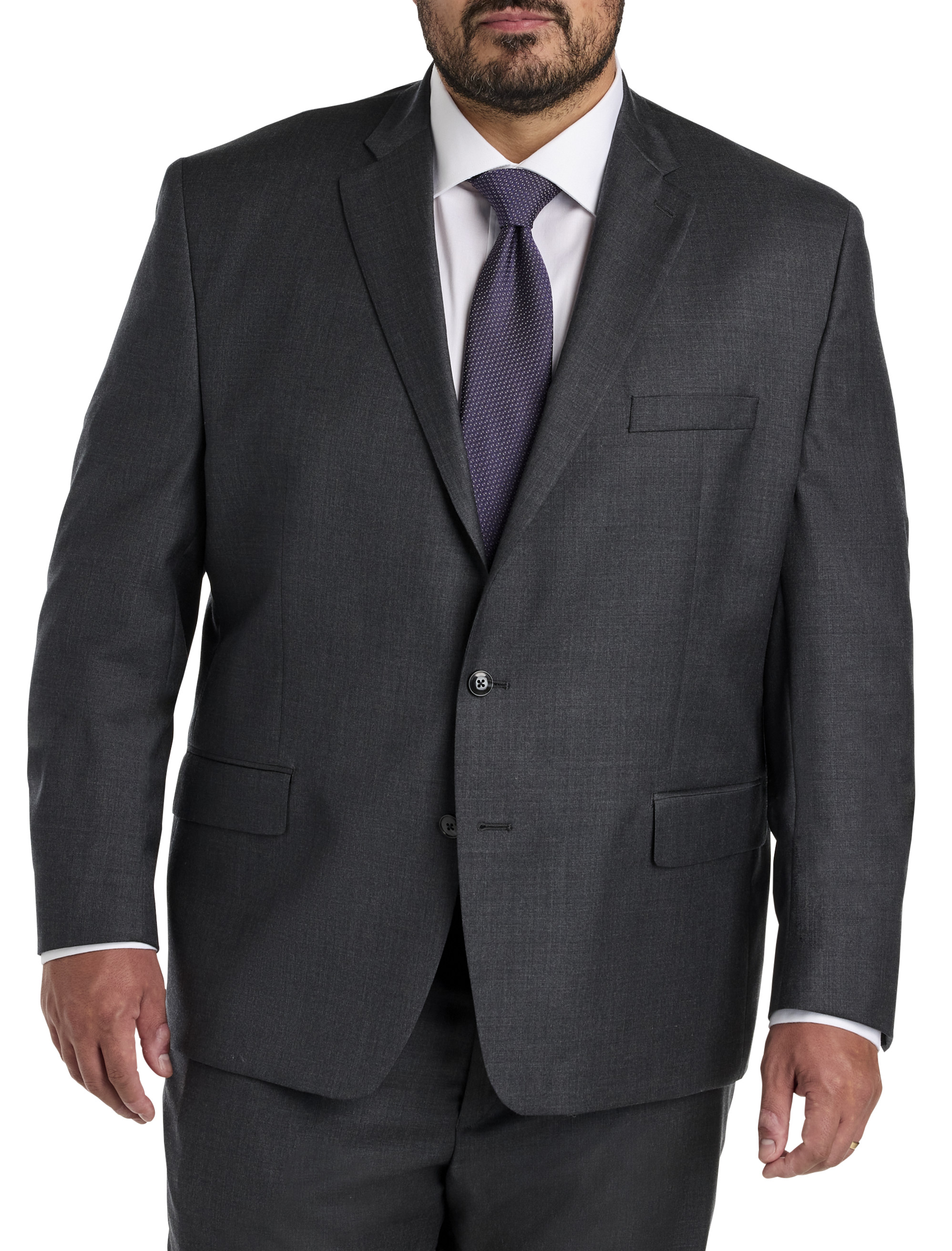 Big + Tall | Michael Kors Solid Wool-Blend Suit Jacket | DXL