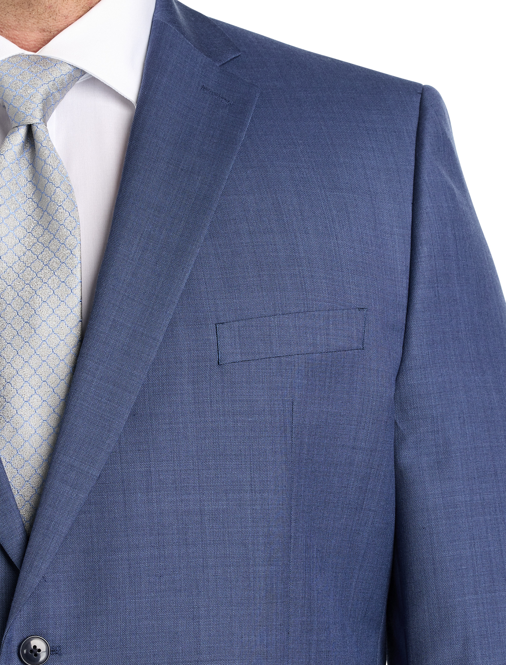 Sharkskin Wool-Blend Suit Jacket