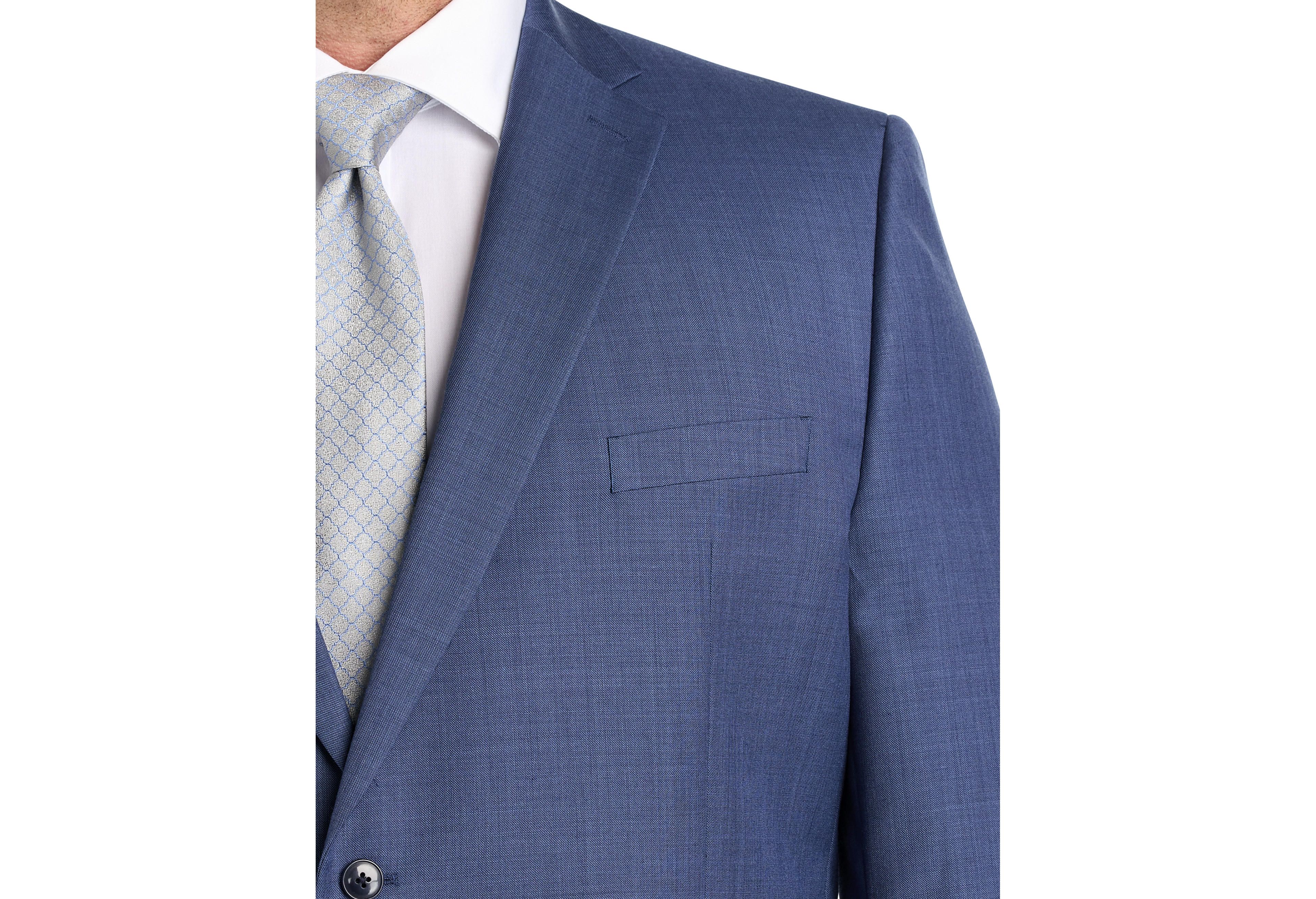 Sharkskin Wool-Blend Suit Jacket