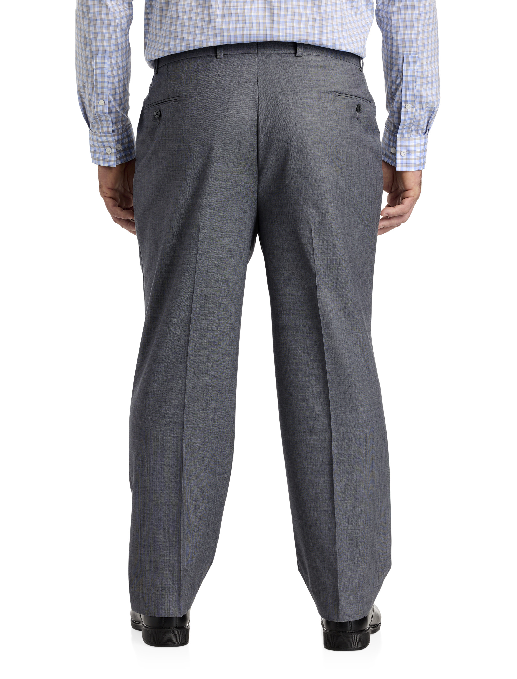 Big + Tall | Michael Kors Sharkskin Wool-Blend Suit Pants | DXL