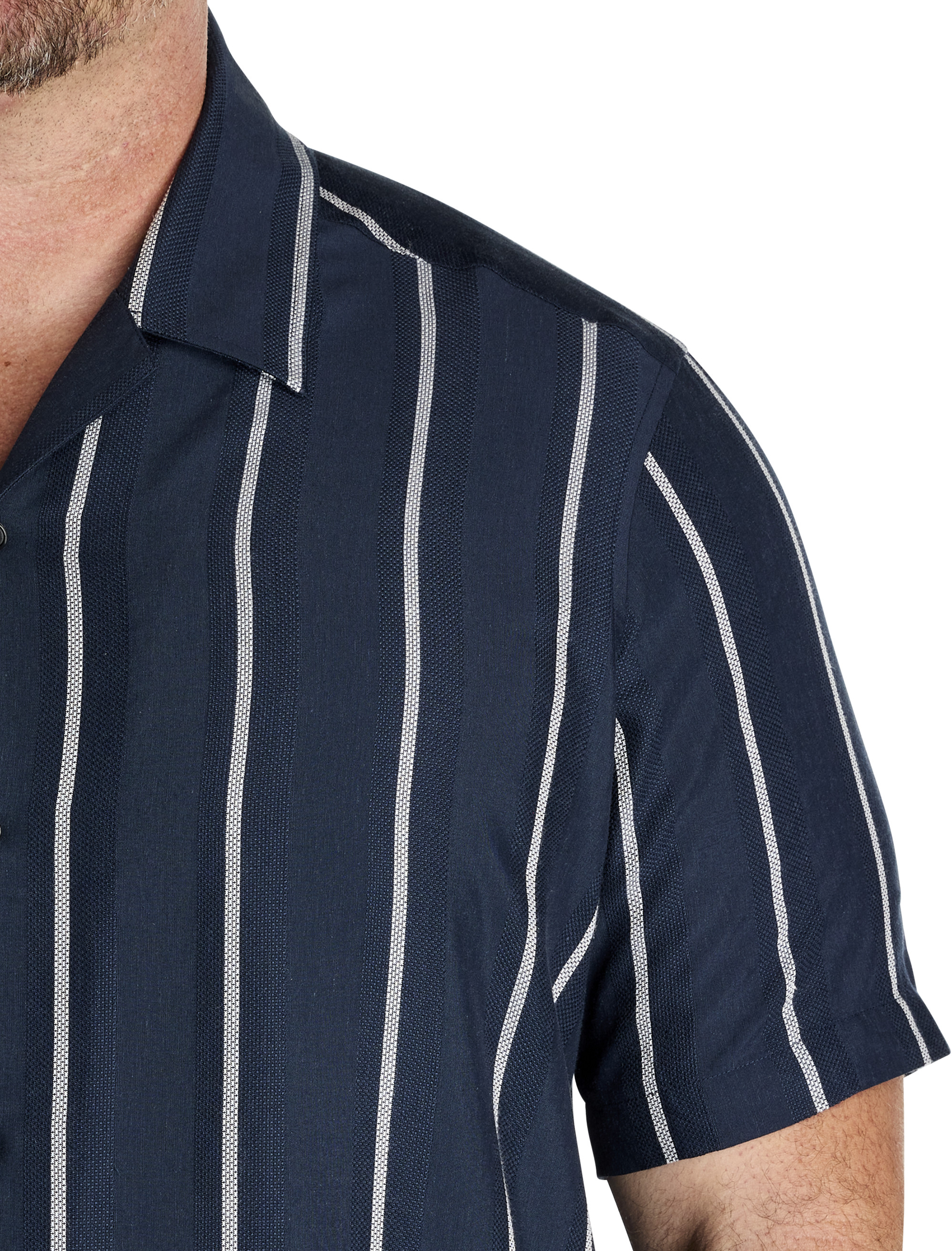 Big + Tall | Perry Ellis Striped Sport Shirt | DXL