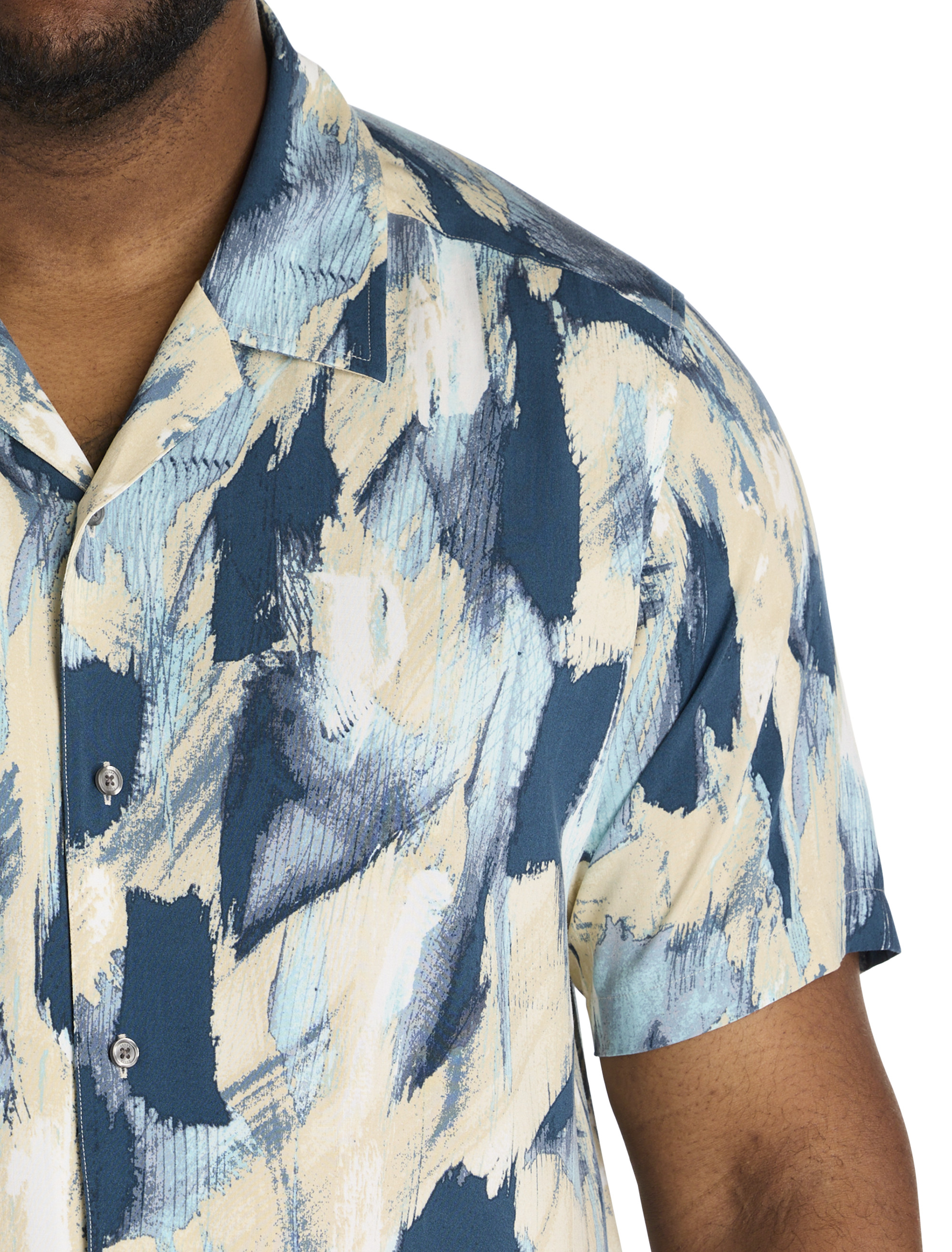 Big + Tall | Perry Ellis Abstract Print Sport Shirt | DXL