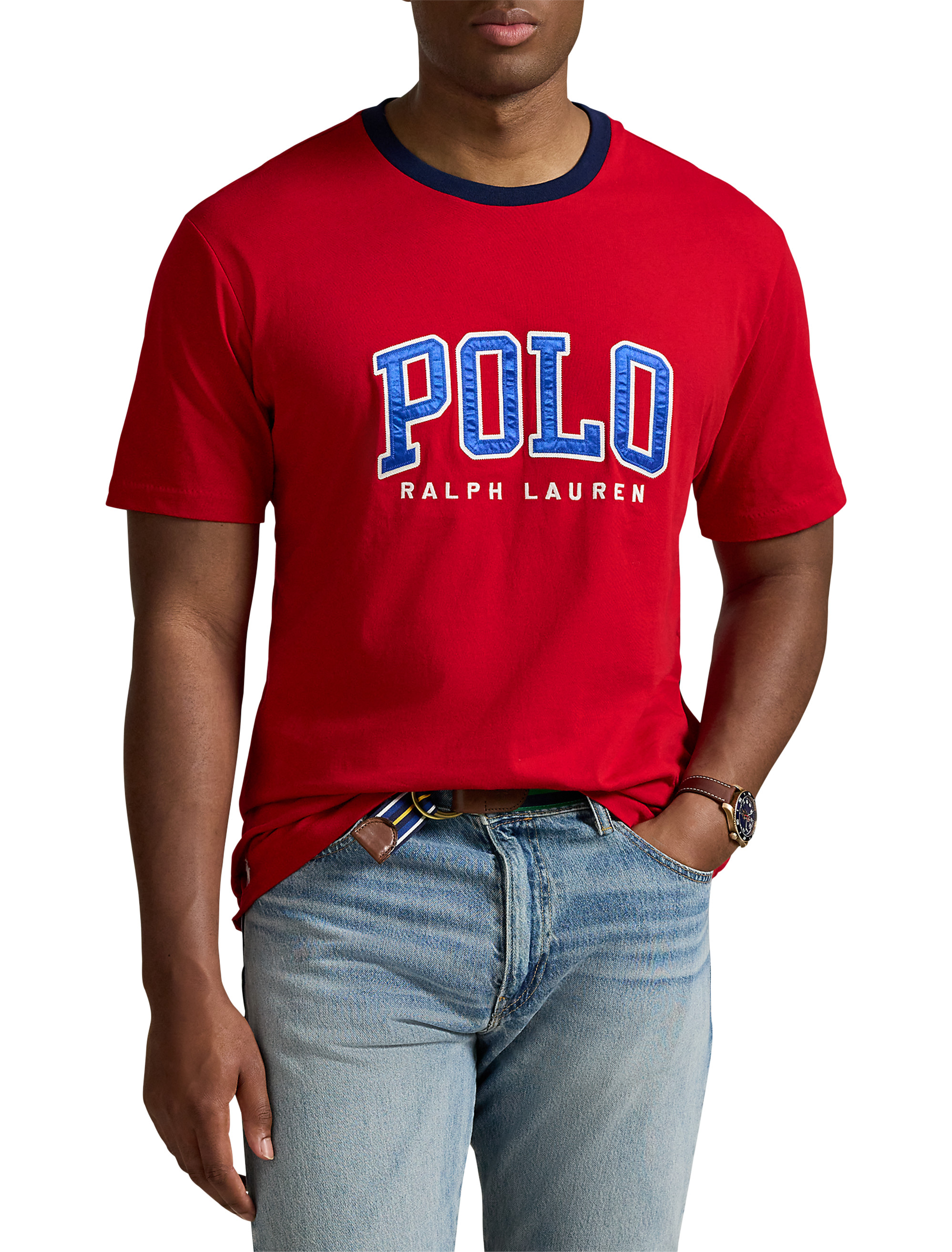 Big + Tall | Polo Ralph Lauren Logo Jersey T-Shirt | DXL
