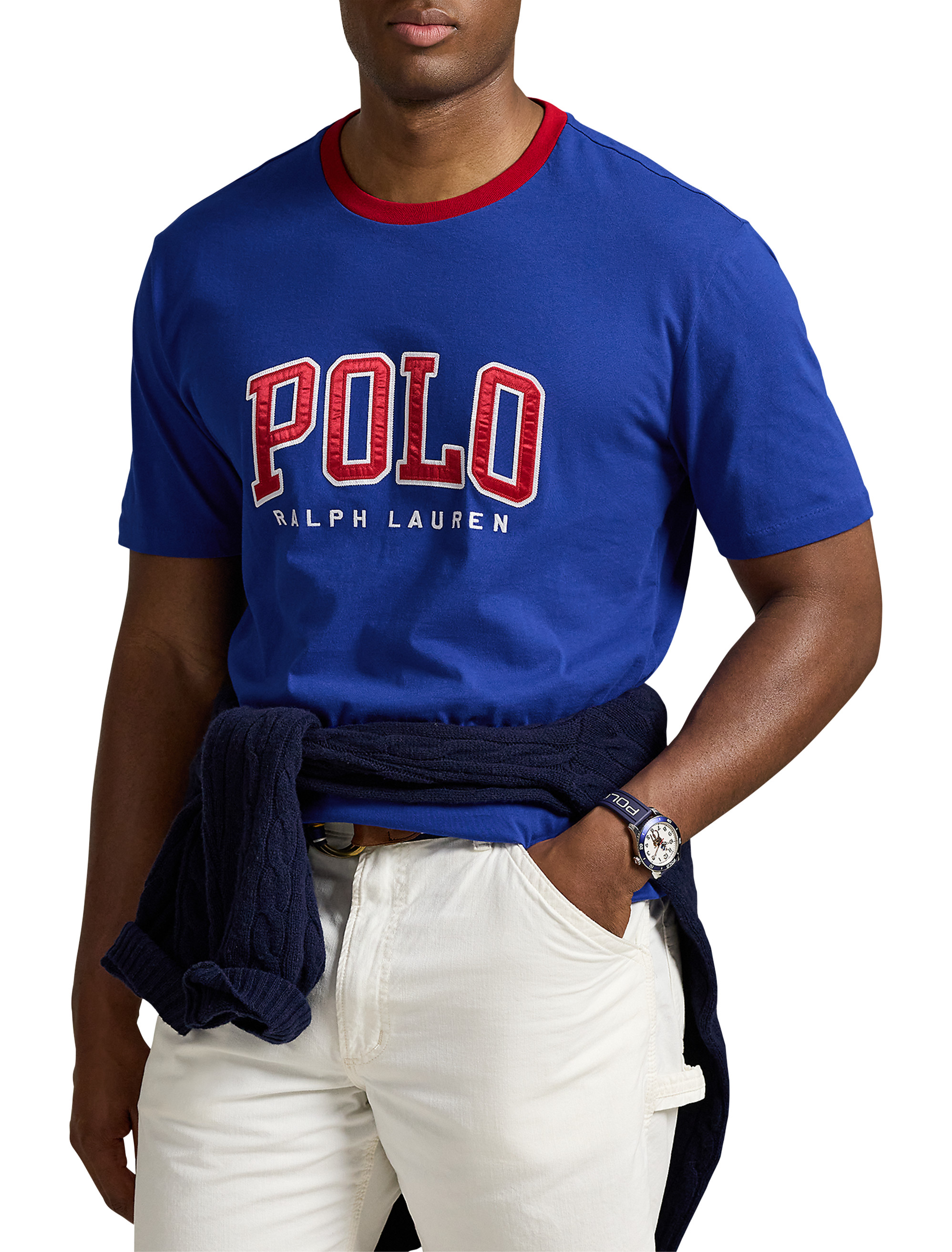 Big + Tall | Polo Ralph Lauren Logo Jersey T-Shirt | DXL