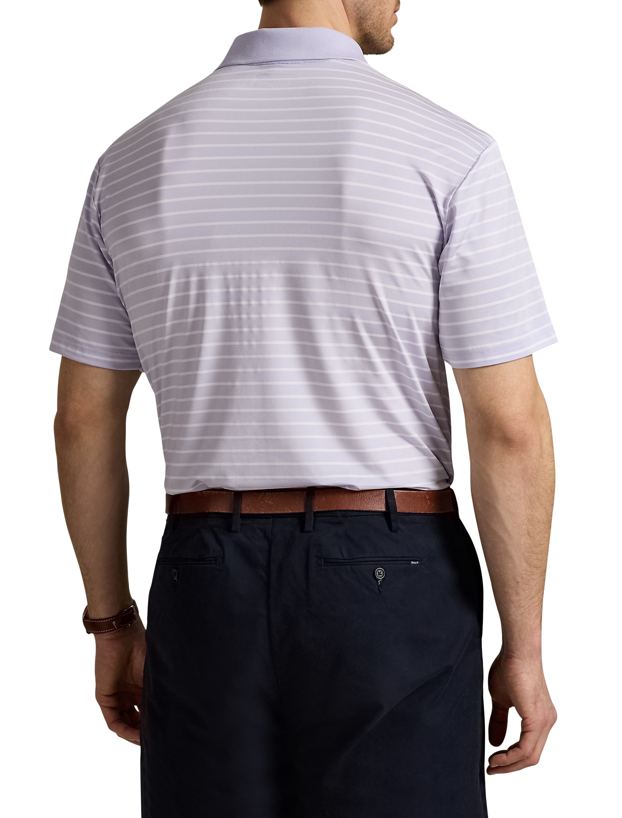 Striped Performance Polo Shirt