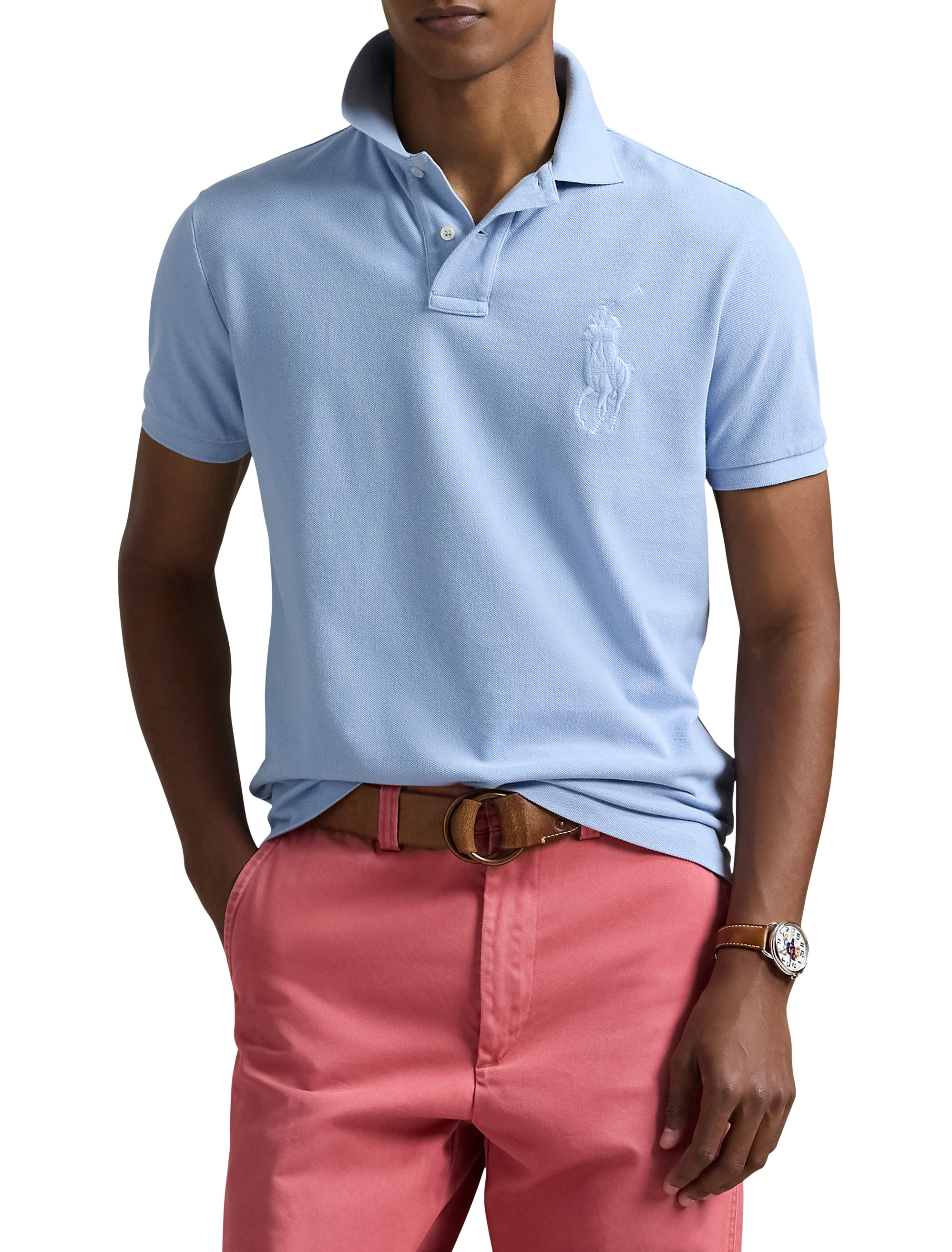Big + Tall | Polo Ralph Lauren Big Pony Mesh Polo Shirt | DXL