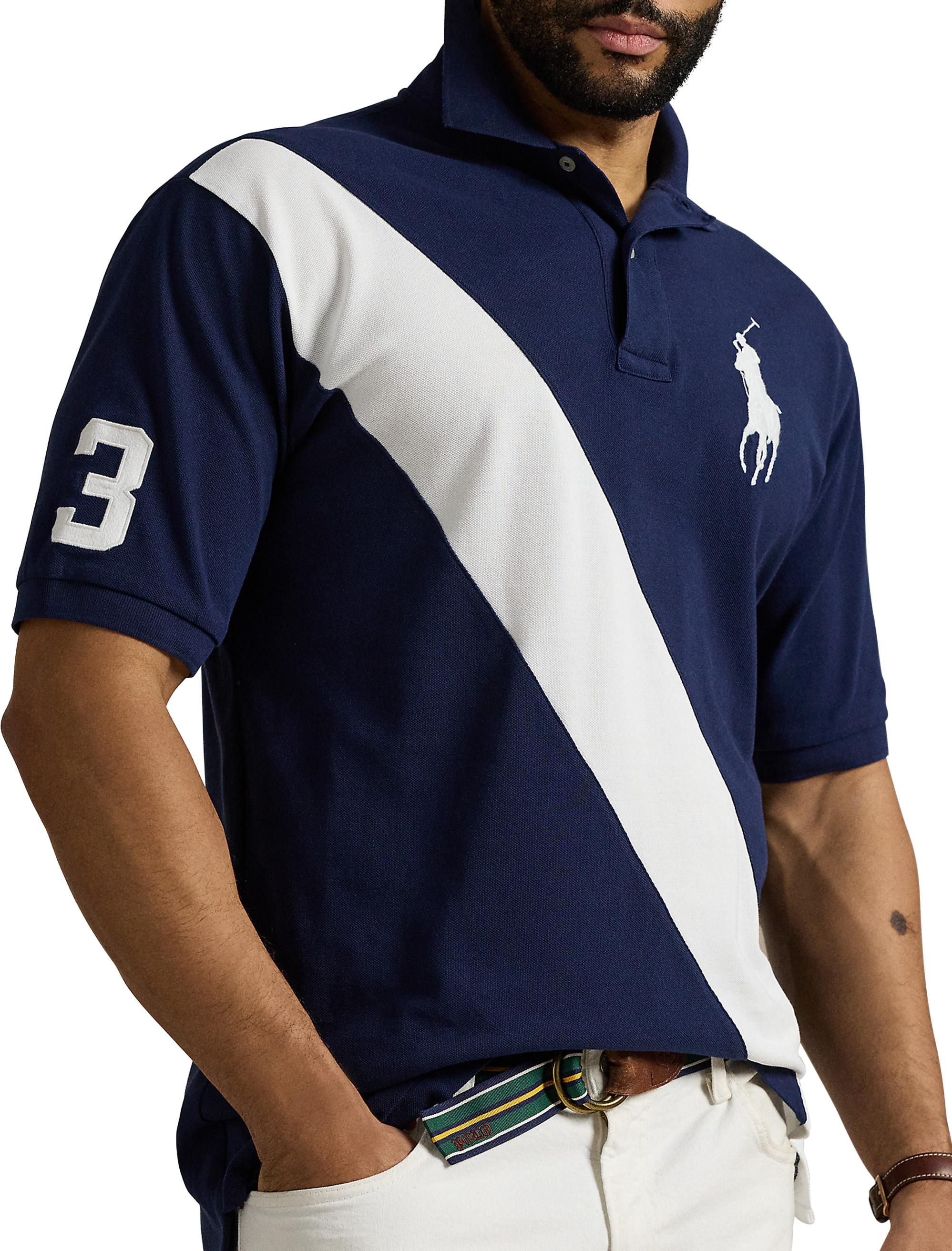 Big + Tall | Polo Ralph Lauren Big Pony Mesh Polo Shirt | DXL