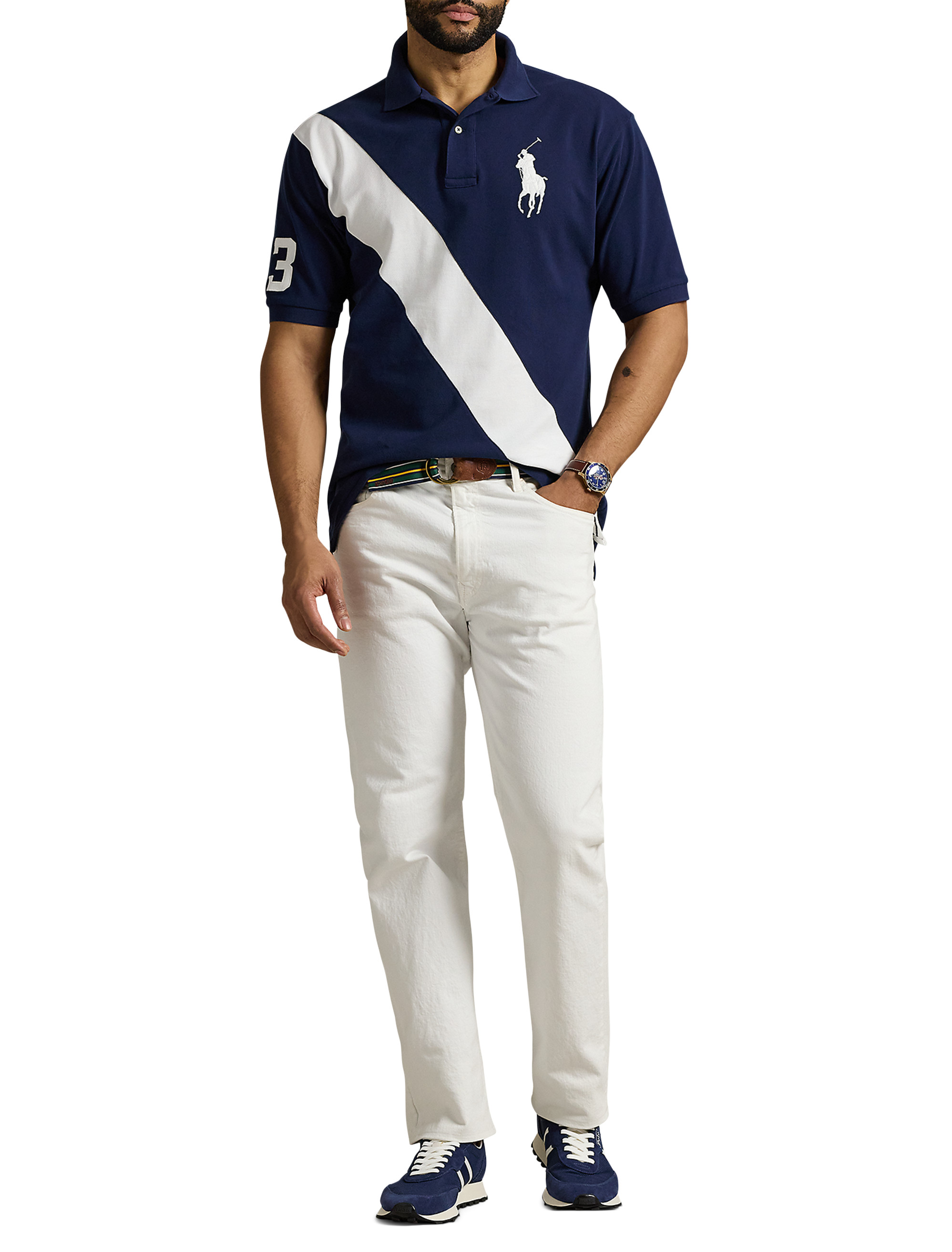 Big + Tall | Polo Ralph Lauren Big Pony Mesh Polo Shirt | DXL