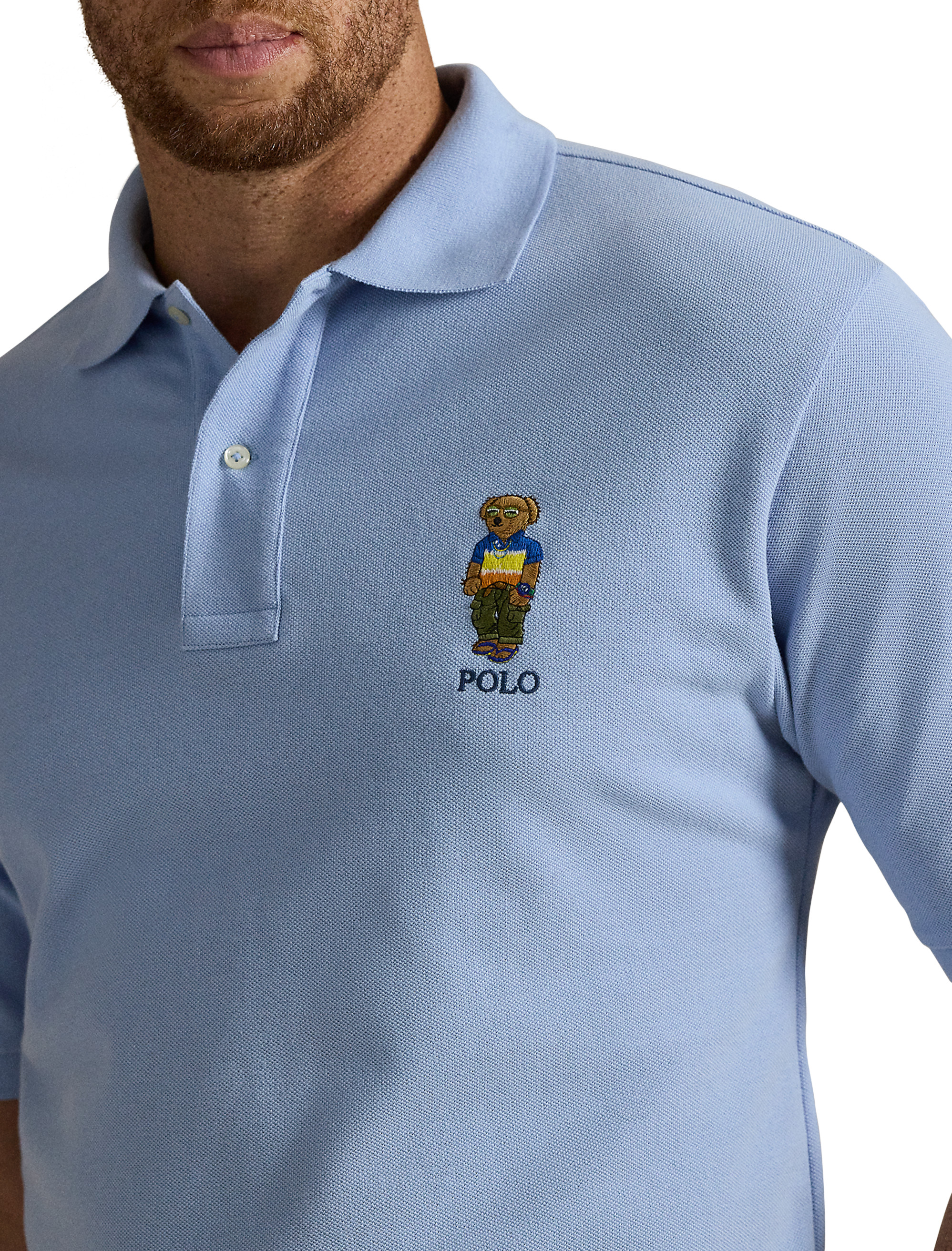 Big + Tall | Polo Ralph Lauren Polo Bear Mesh Polo Shirt | DXL
