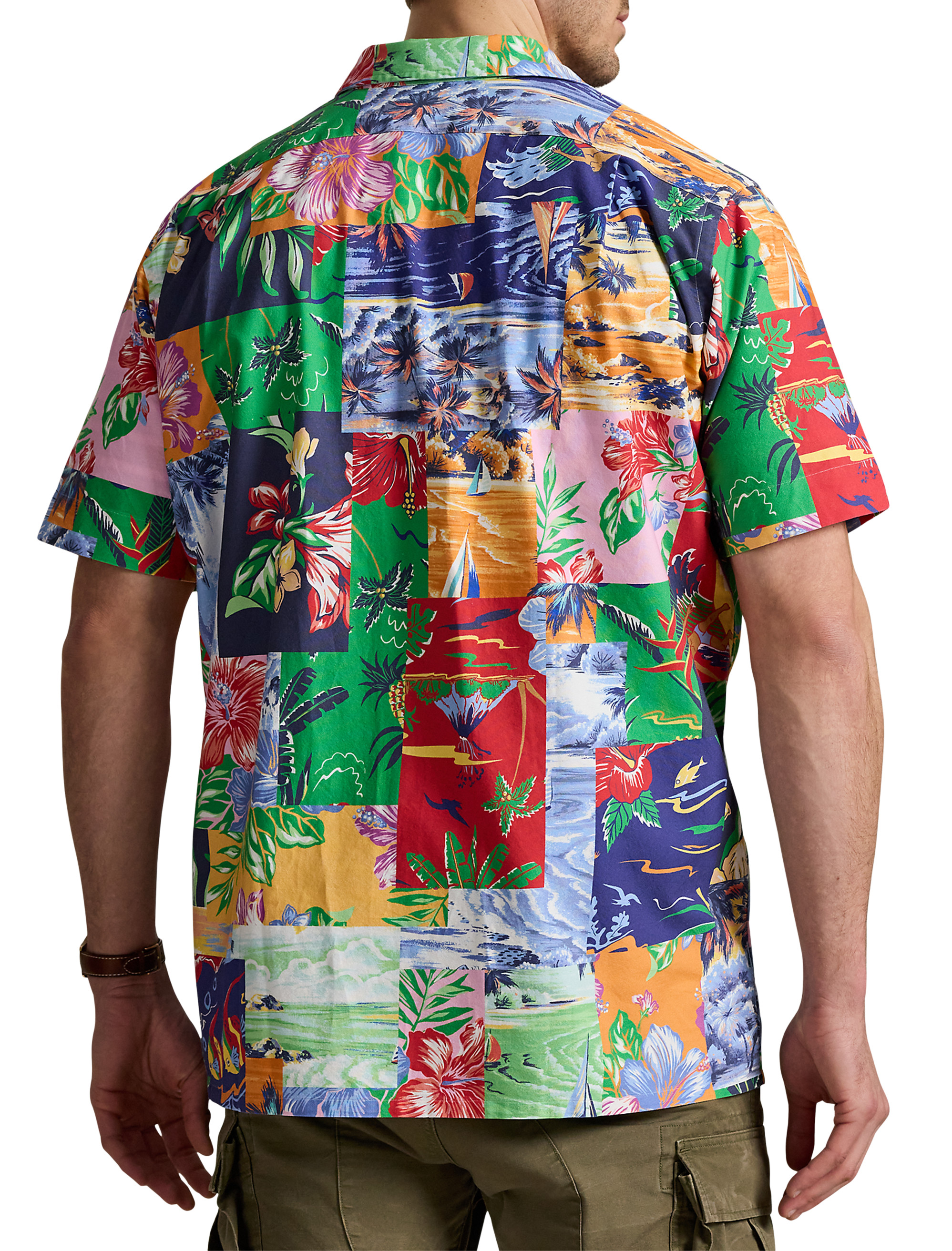 Big + Tall | Polo Ralph Lauren Patchwork-Print Oxford Sport Shirt