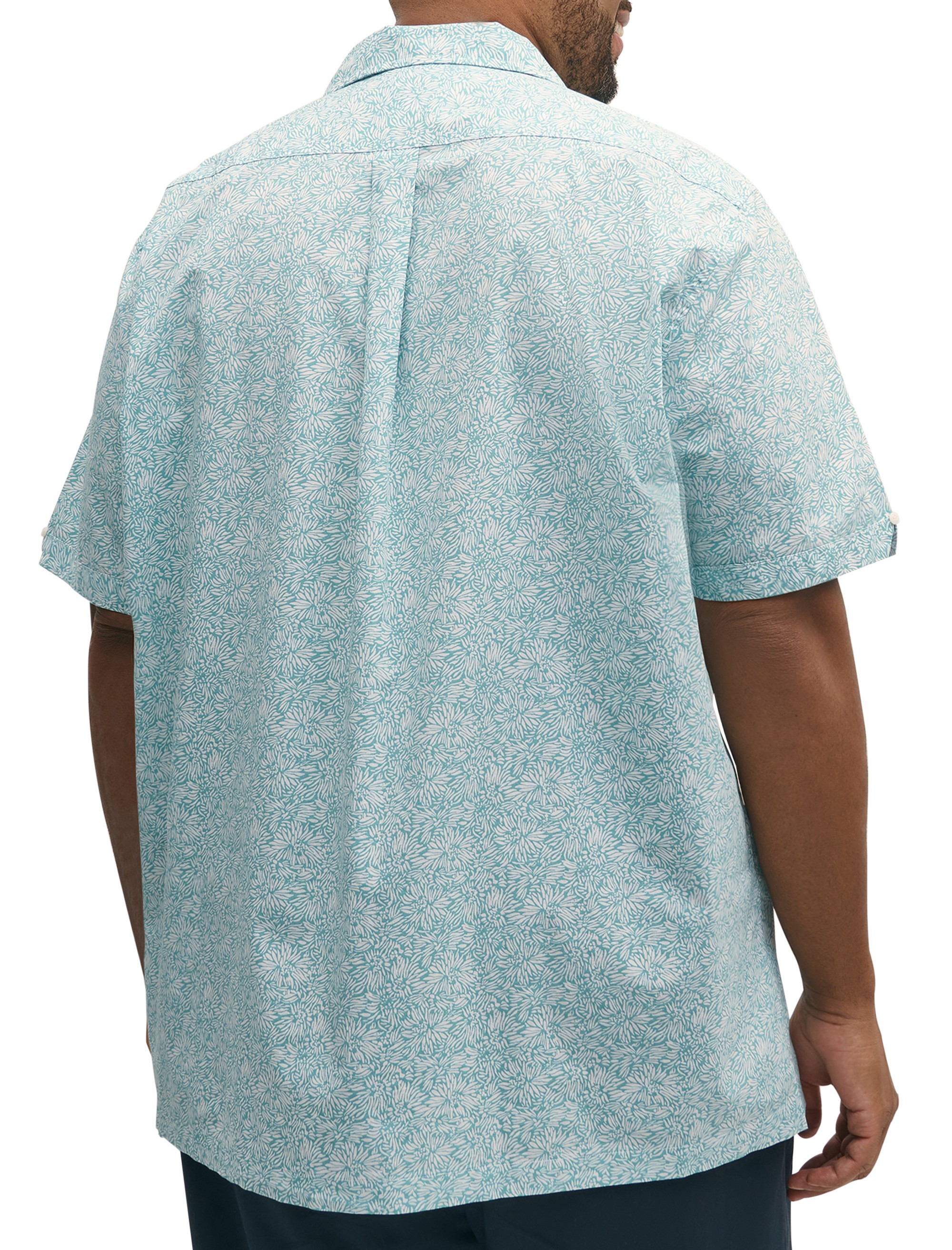 Non-Iron Leaf Print Sport Shirt - thumbnail 2