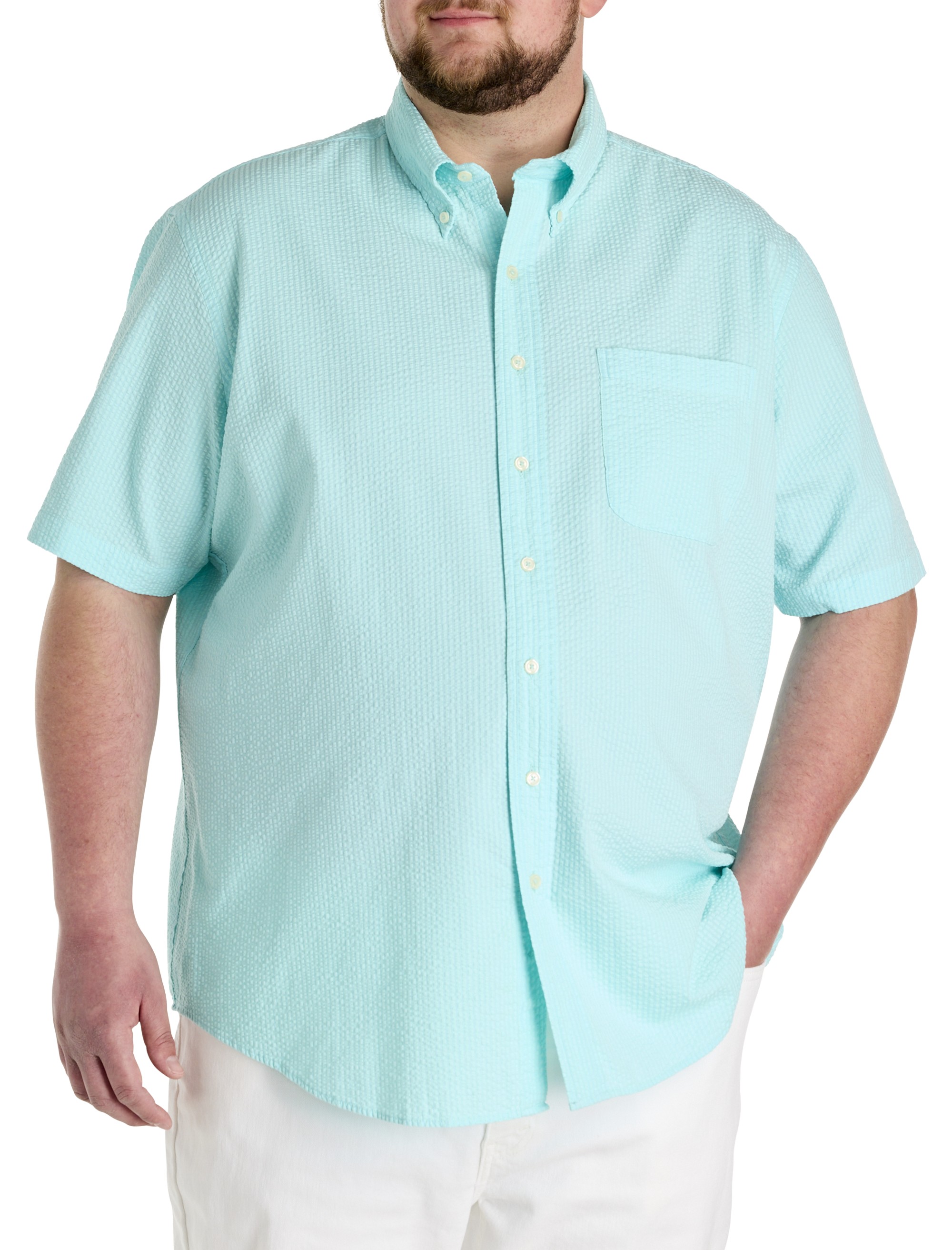Non-Iron Seersucker Sport Shirt