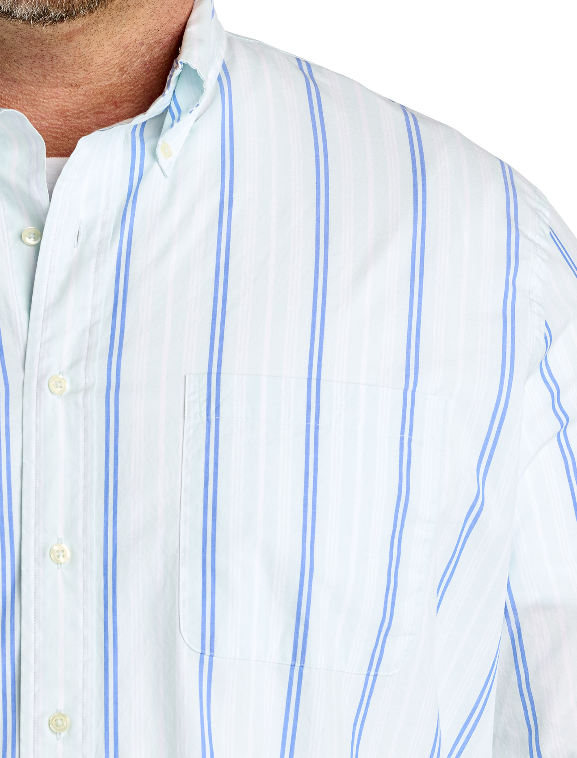 Non-Iron Striped Friday Sport Shirt