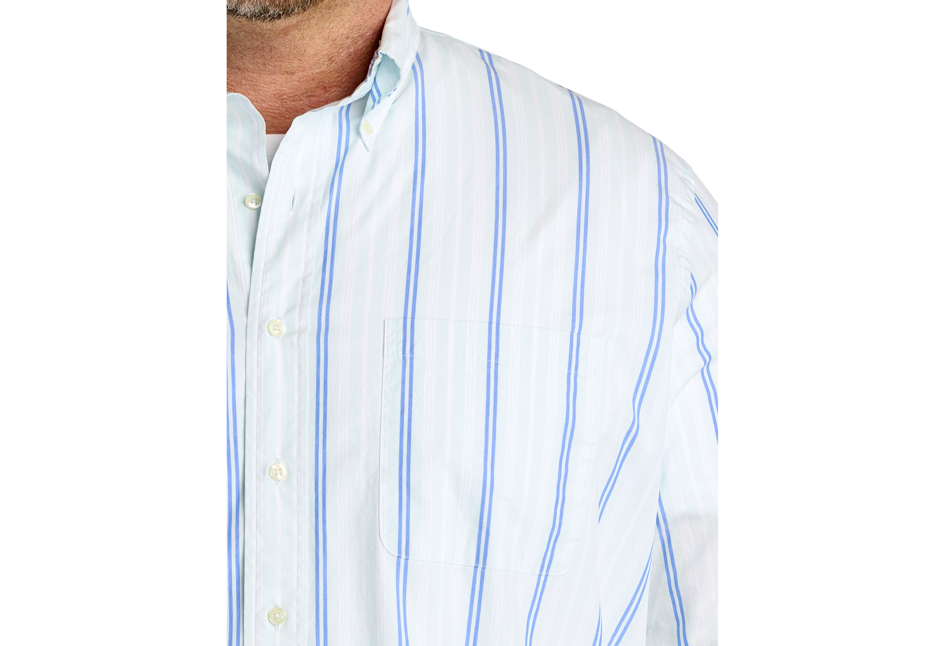 Non-Iron Striped Friday Sport Shirt
