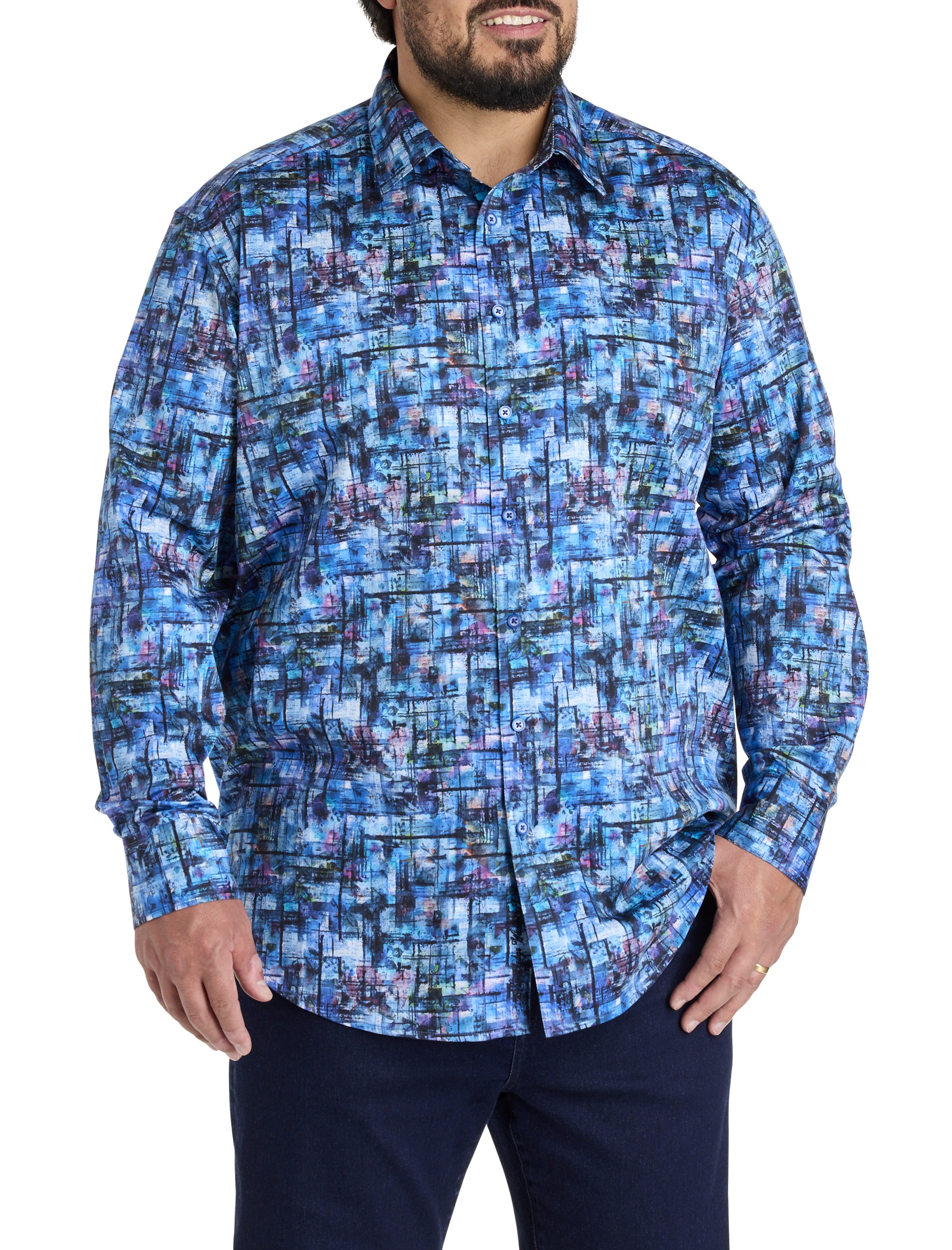 Multi Abstract Print Sport Shirt - thumbnail 2