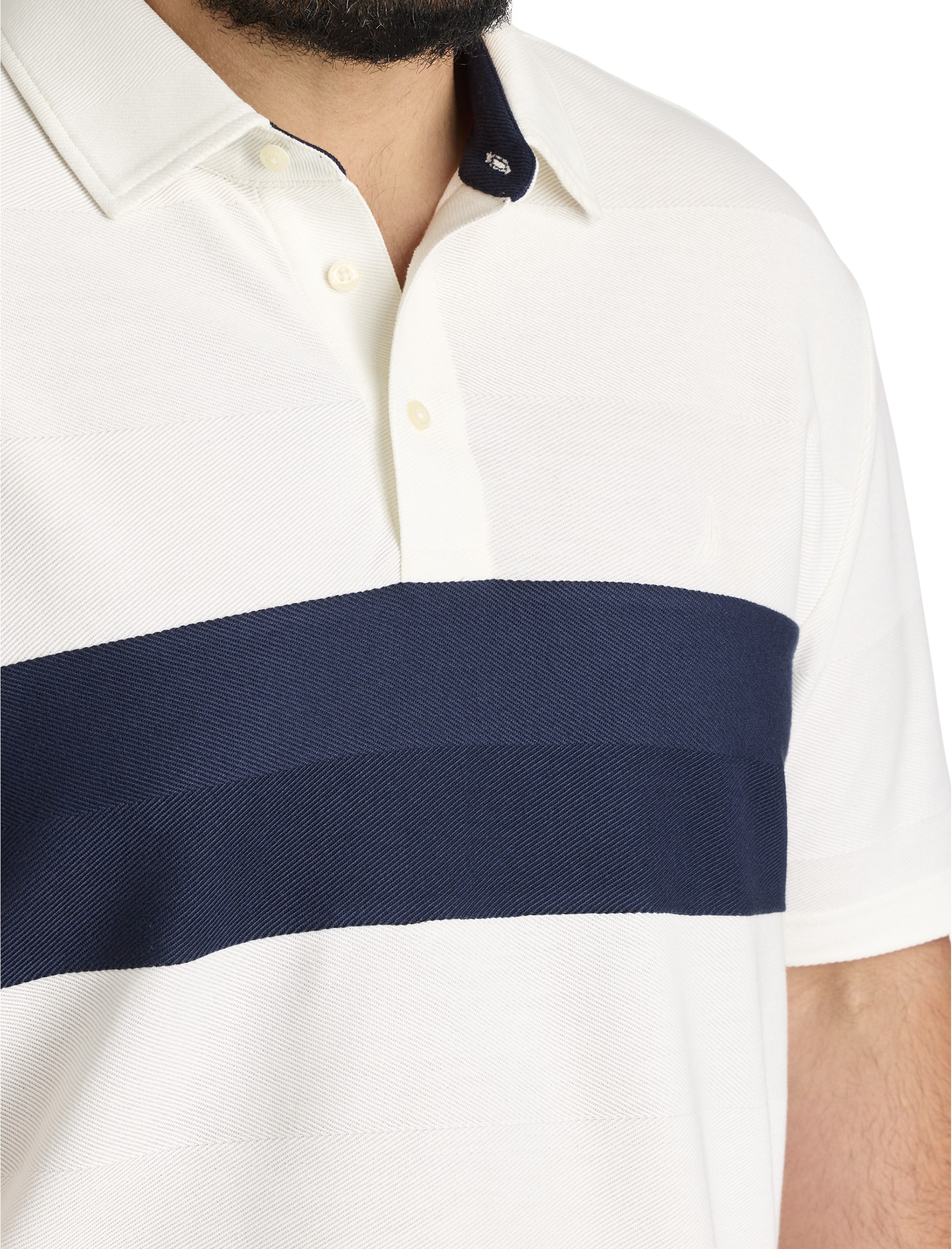 Chest Striped Polo Shirt - thumbnail 2
