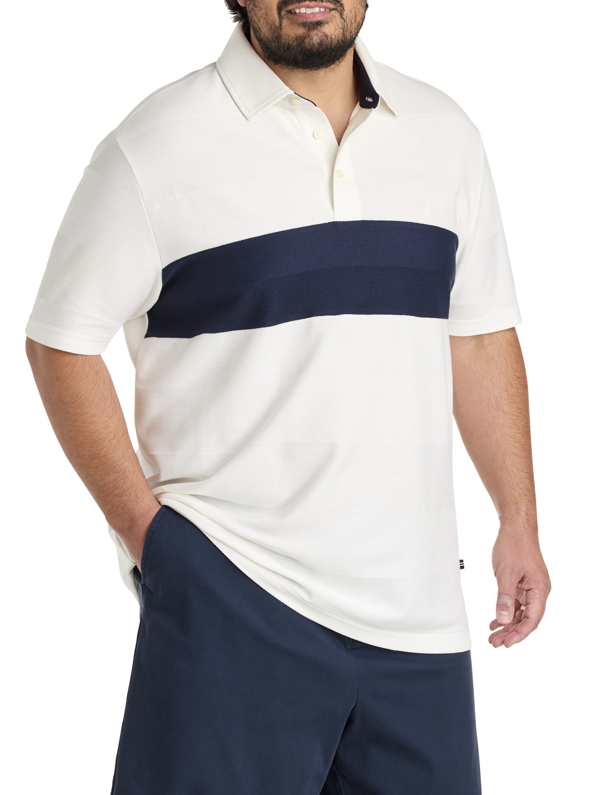 Chest Striped Polo Shirt