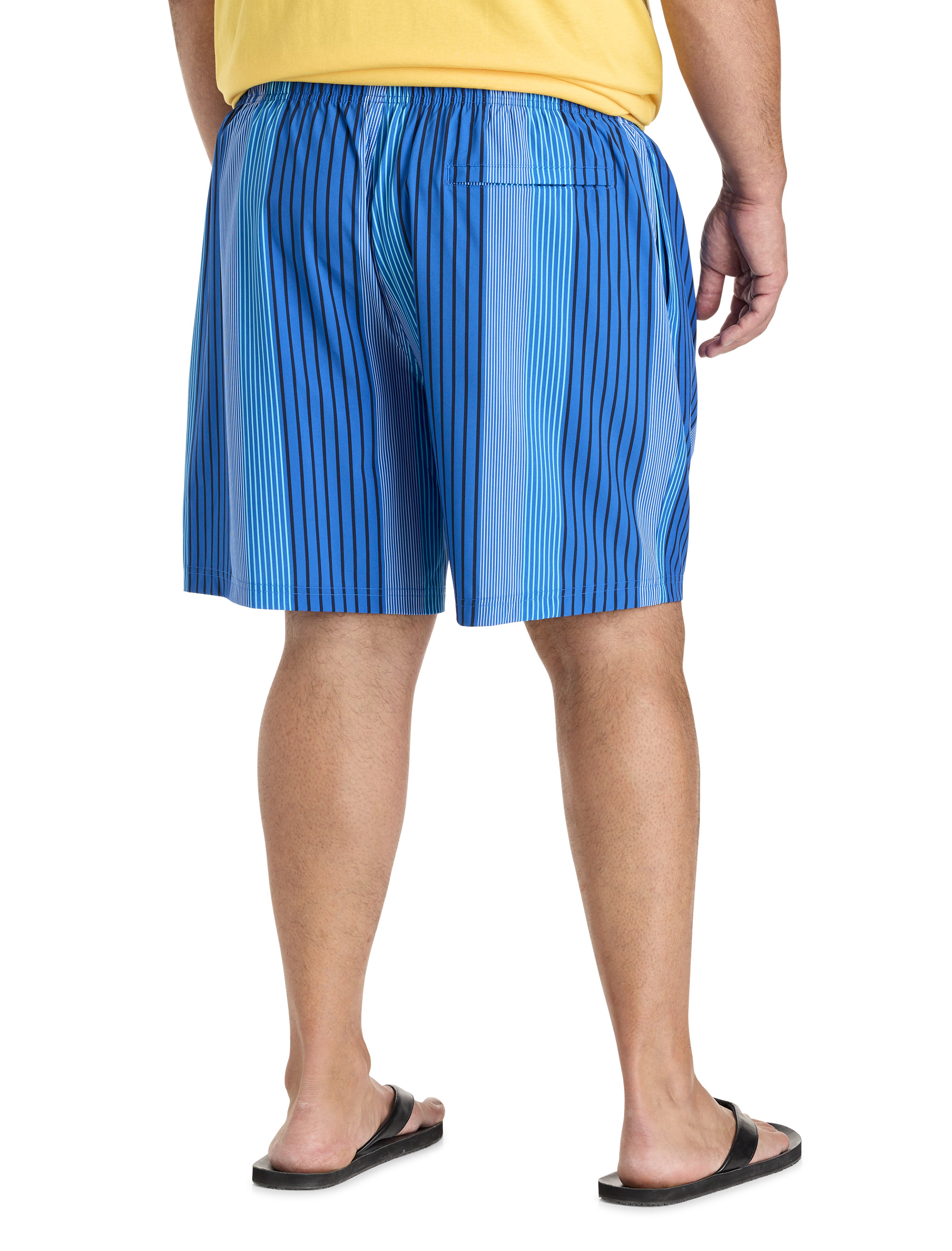 Vertical Stripe Swim Trunks