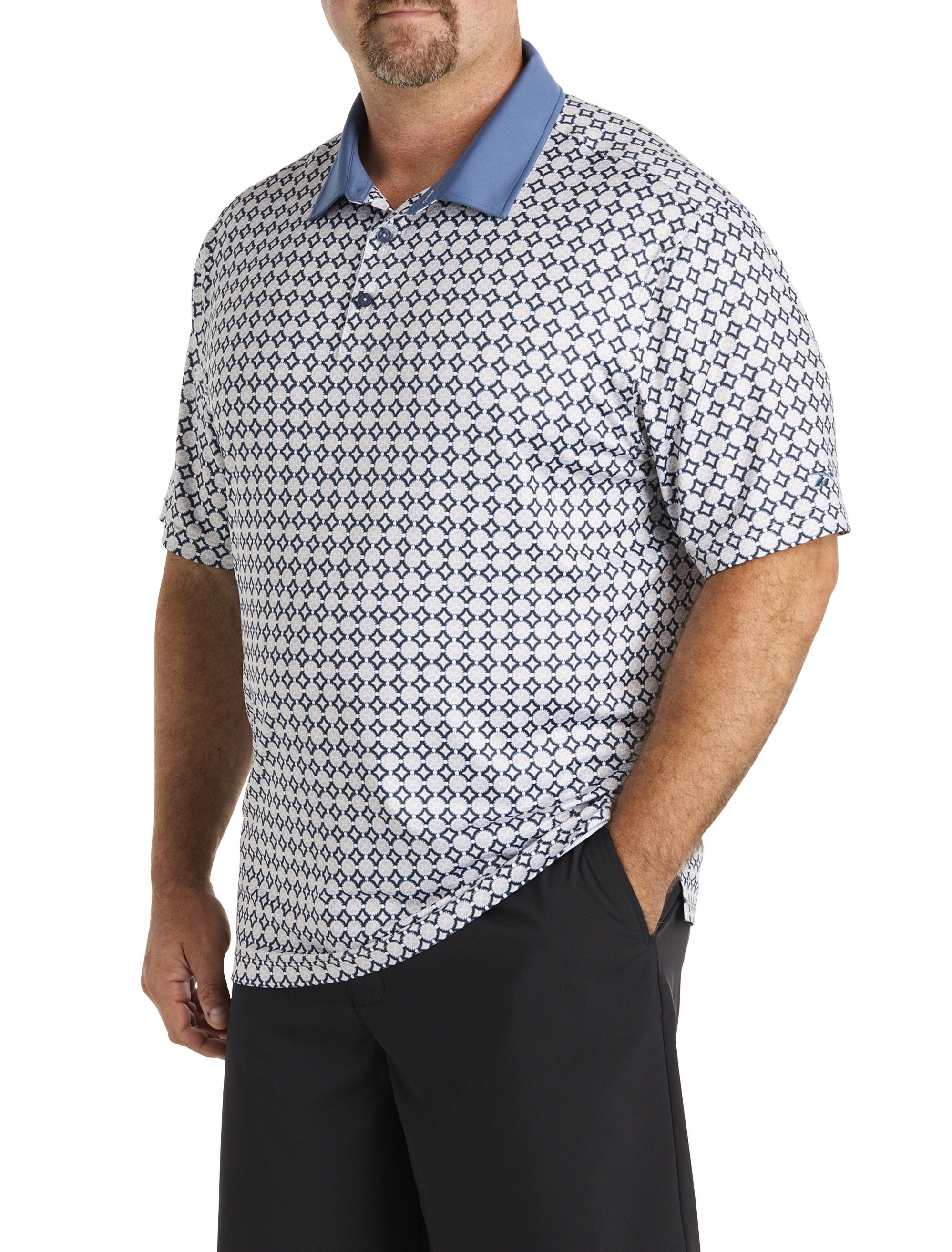 Mosaic Tile Performance Polo Shirt