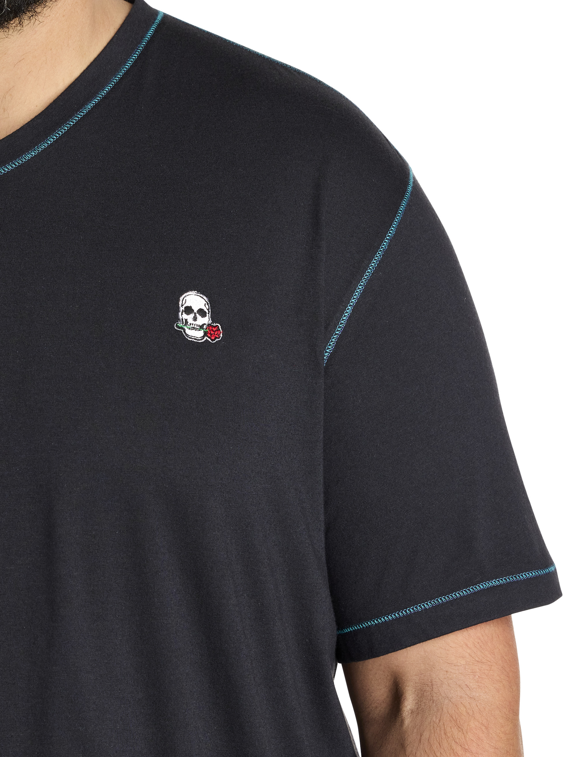 Westwood Contrast Stitch V-Neck T-Shirt