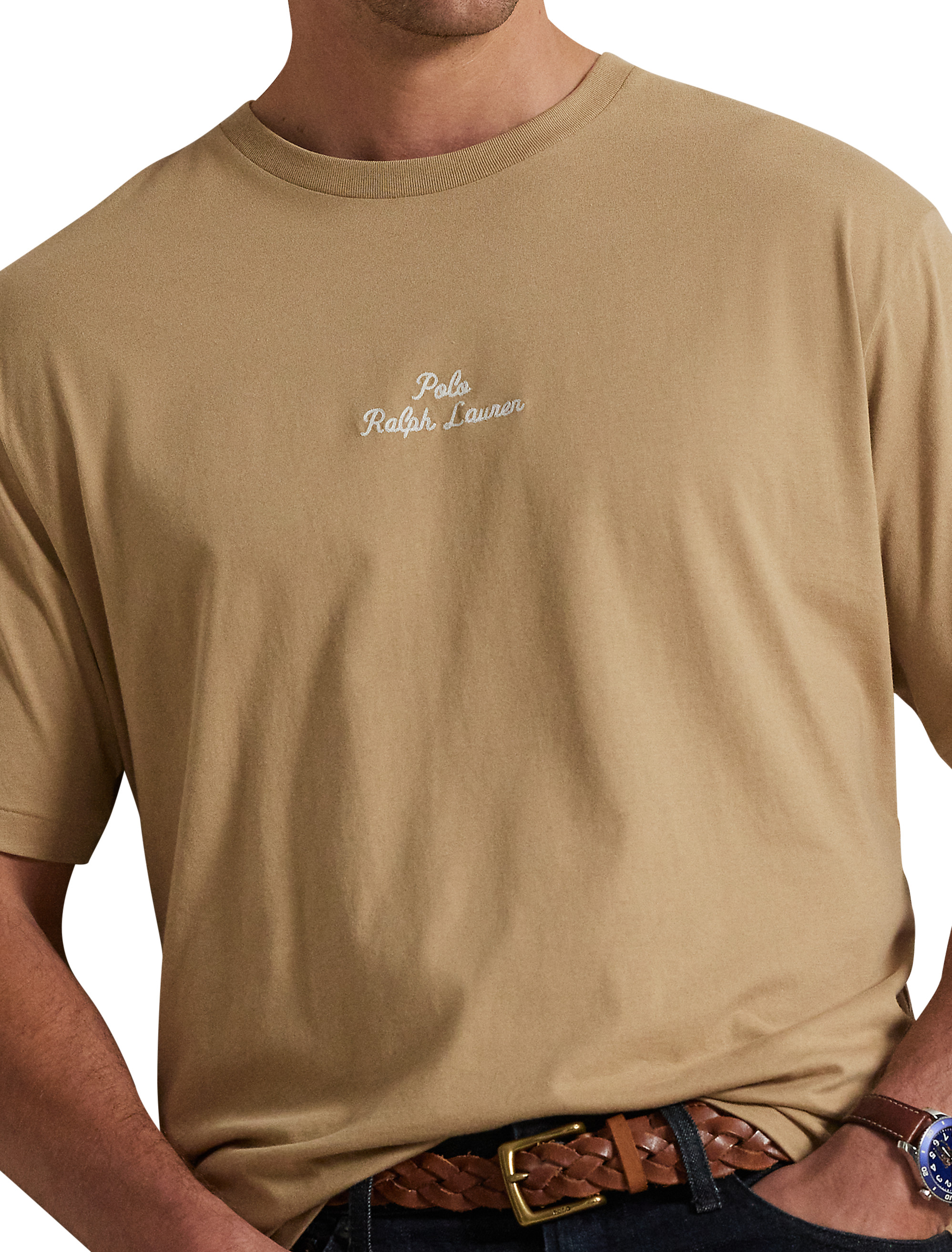 Embroidered-Logo Jersey T-Shirt