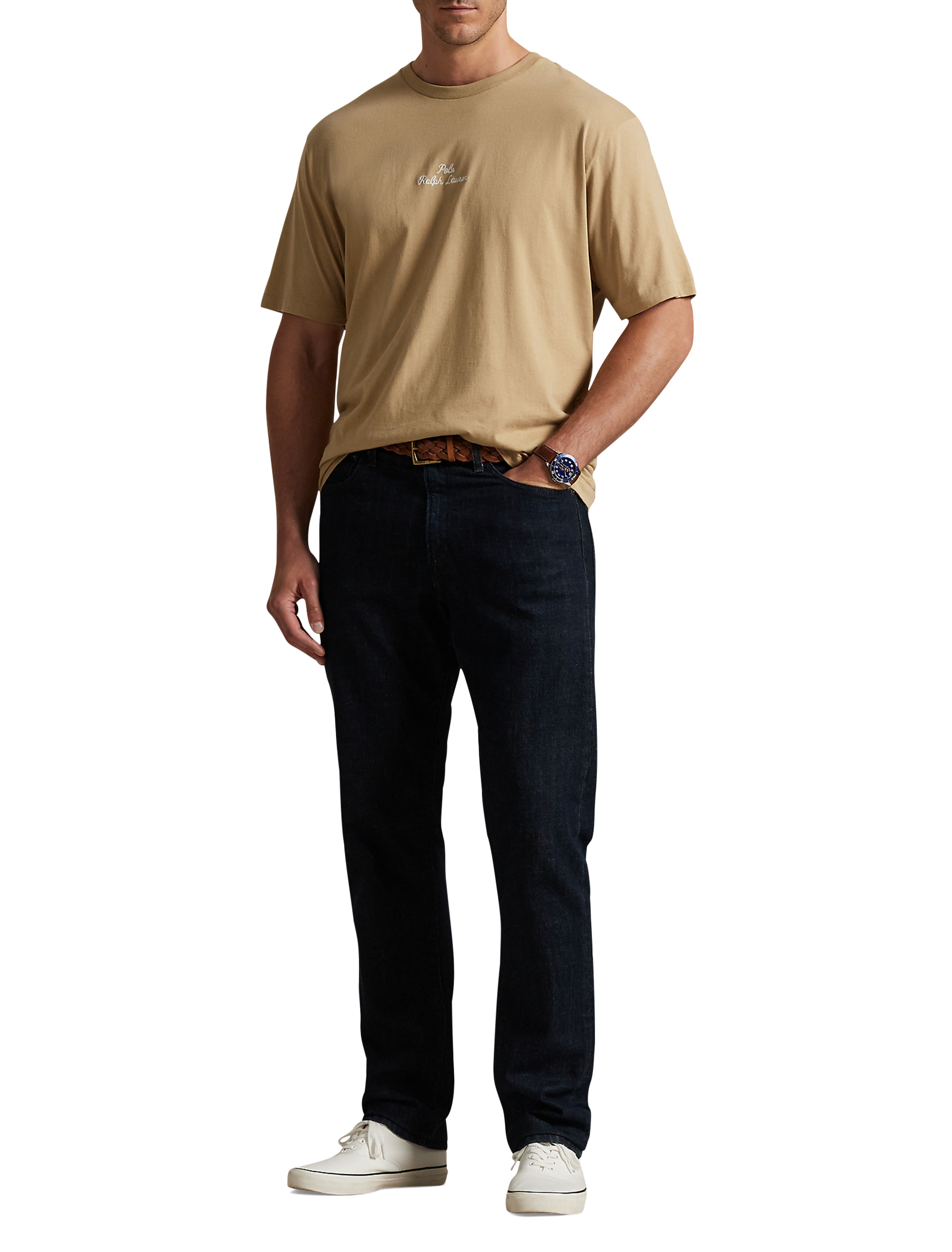 Embroidered-Logo Jersey T-Shirt