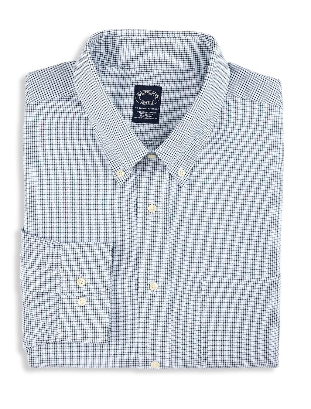brooks brothers non iron dress shirts Men's Stretch Supima Cotton Non-Iron Twill Ainsley Collar Shirt | Lavender Our Explorer Collection non Brooks Brothers Big & Tall