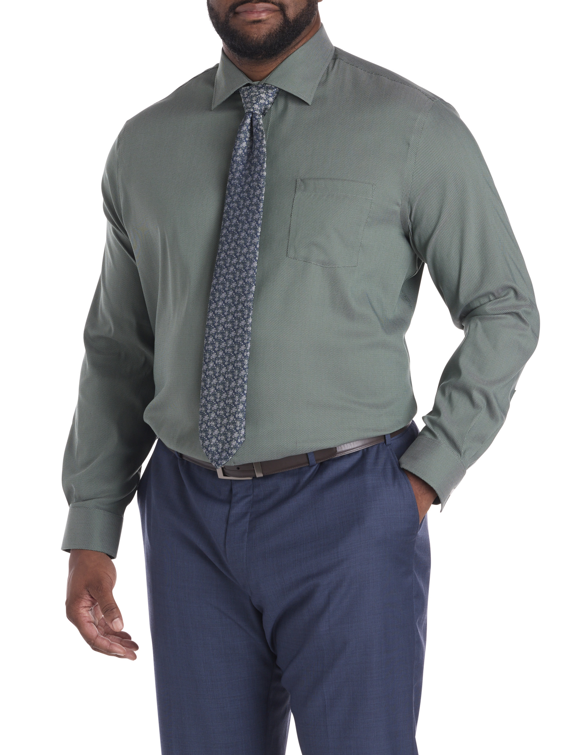green emerald velvet dress Michael Kors Dress Shirt