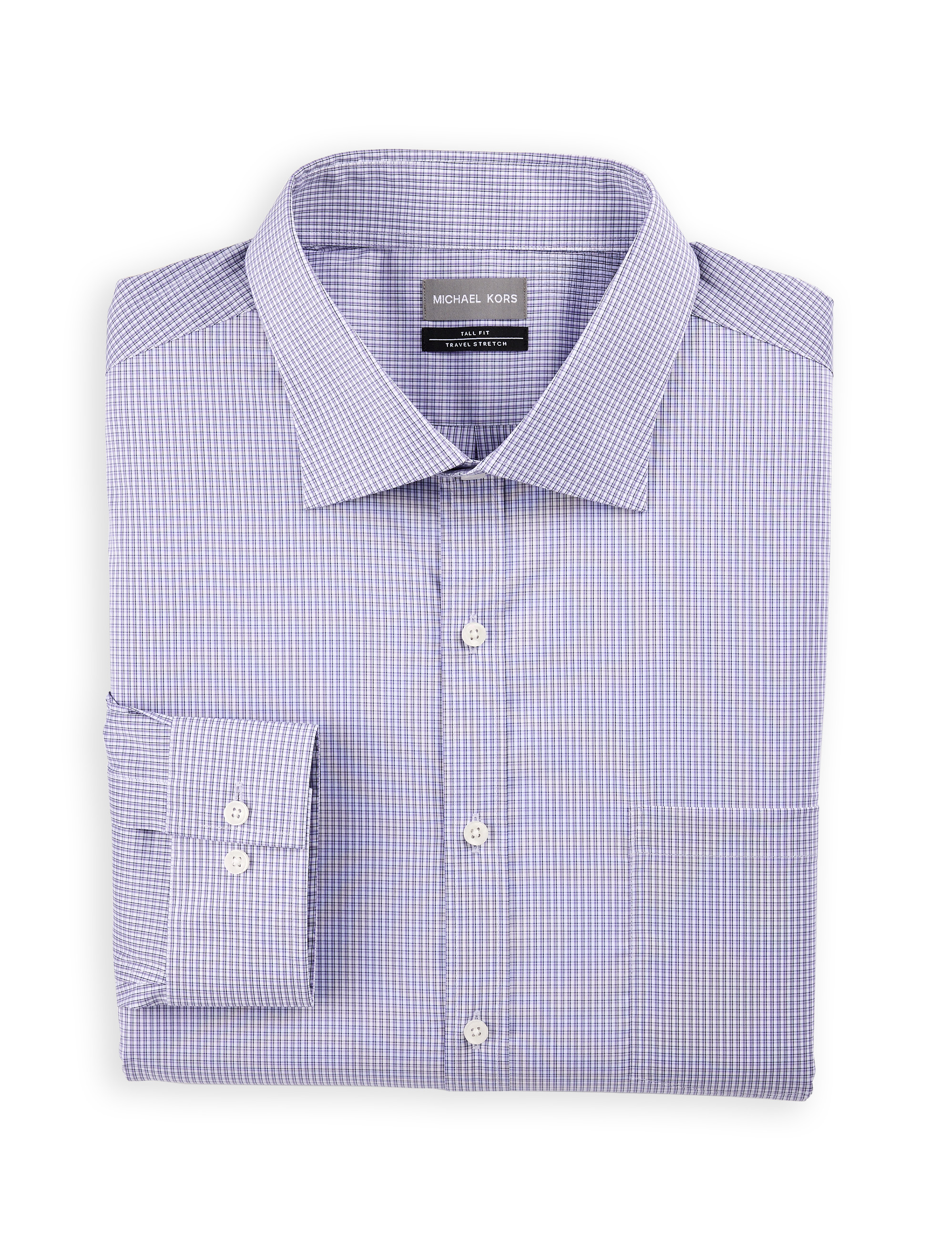 Mini Grid Performance Dress Shirt