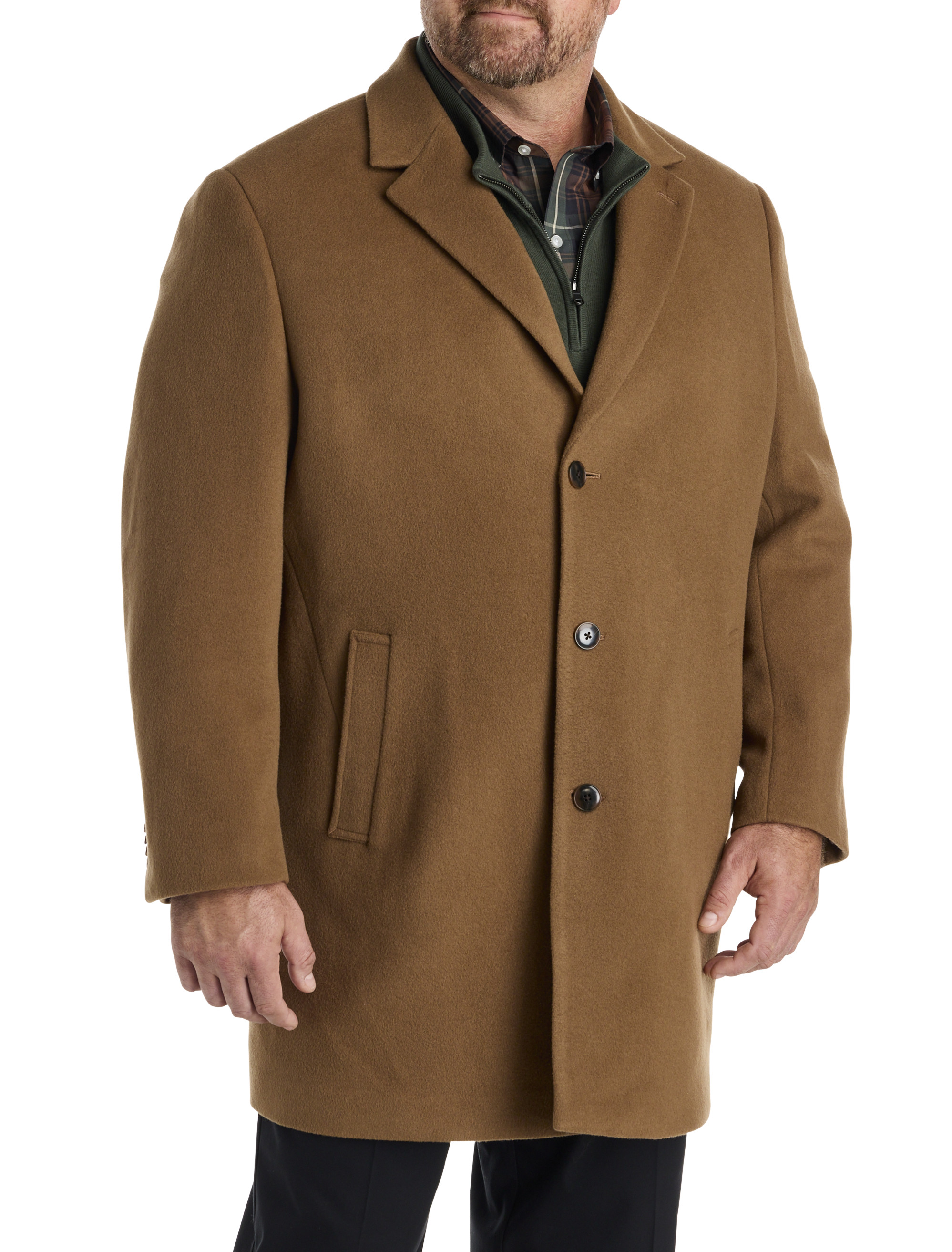 Big + Tall | Michael Kors Wool-Cashmere Blend Overcoat | DXL