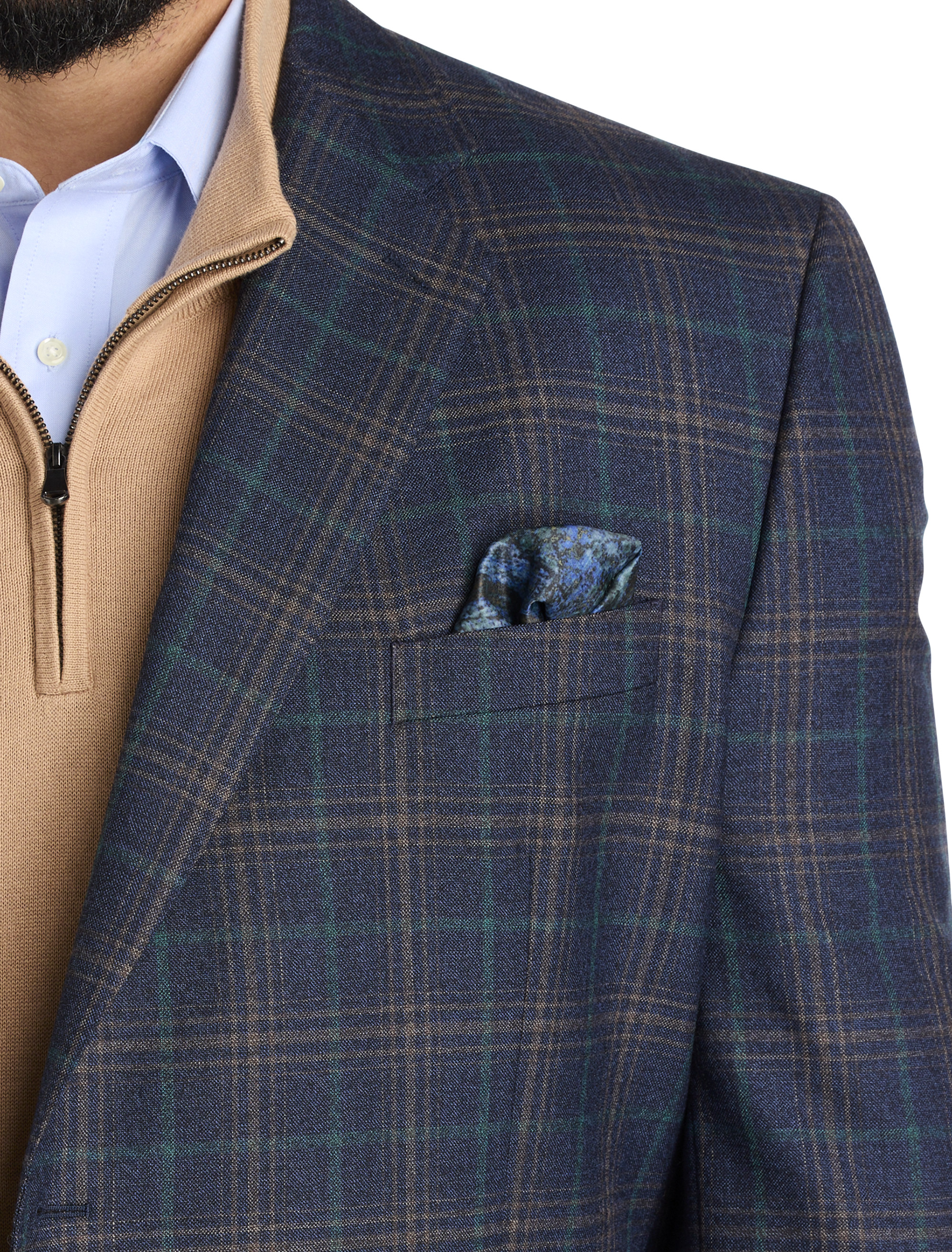 Multi Plaid Sport Coat