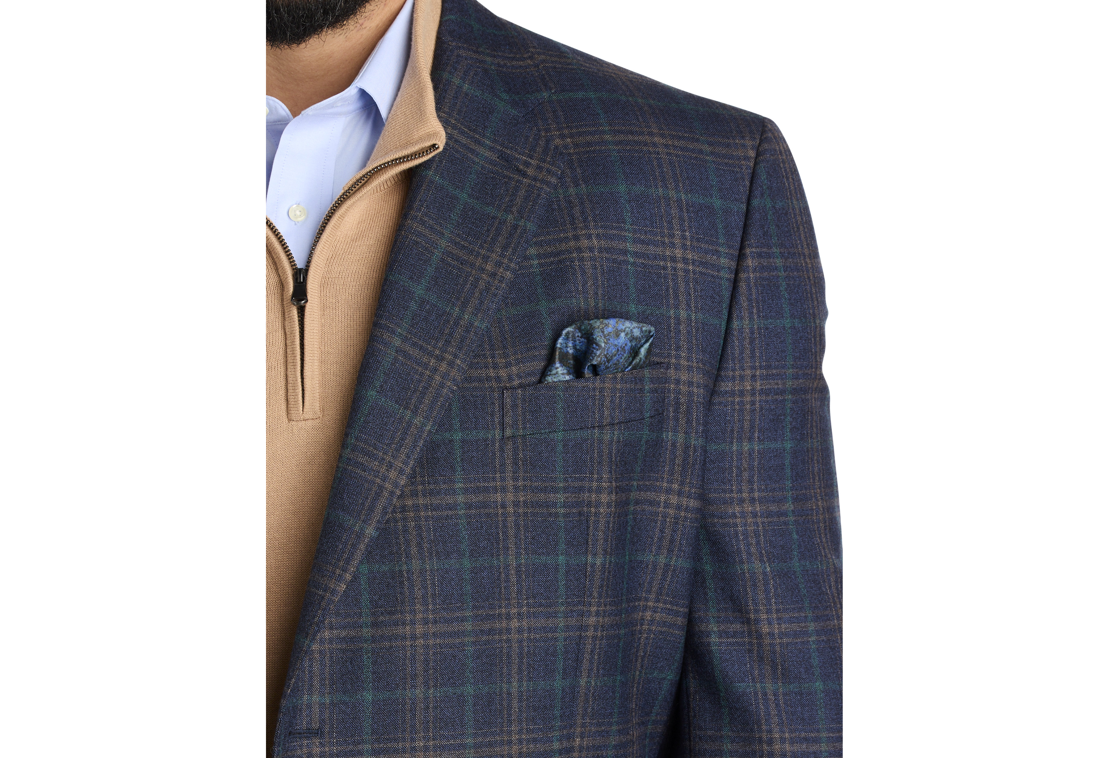 Multi Plaid Sport Coat