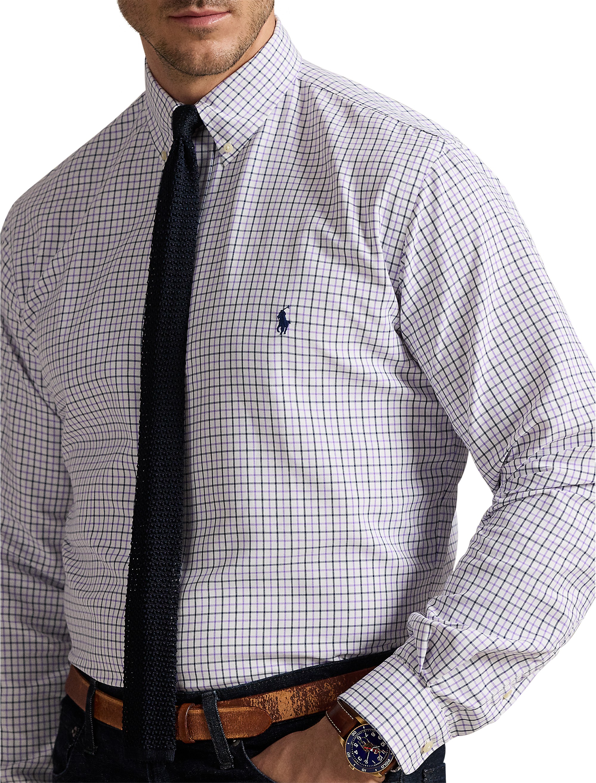 Performance Check Oxford Sport Shirt - thumbnail 3