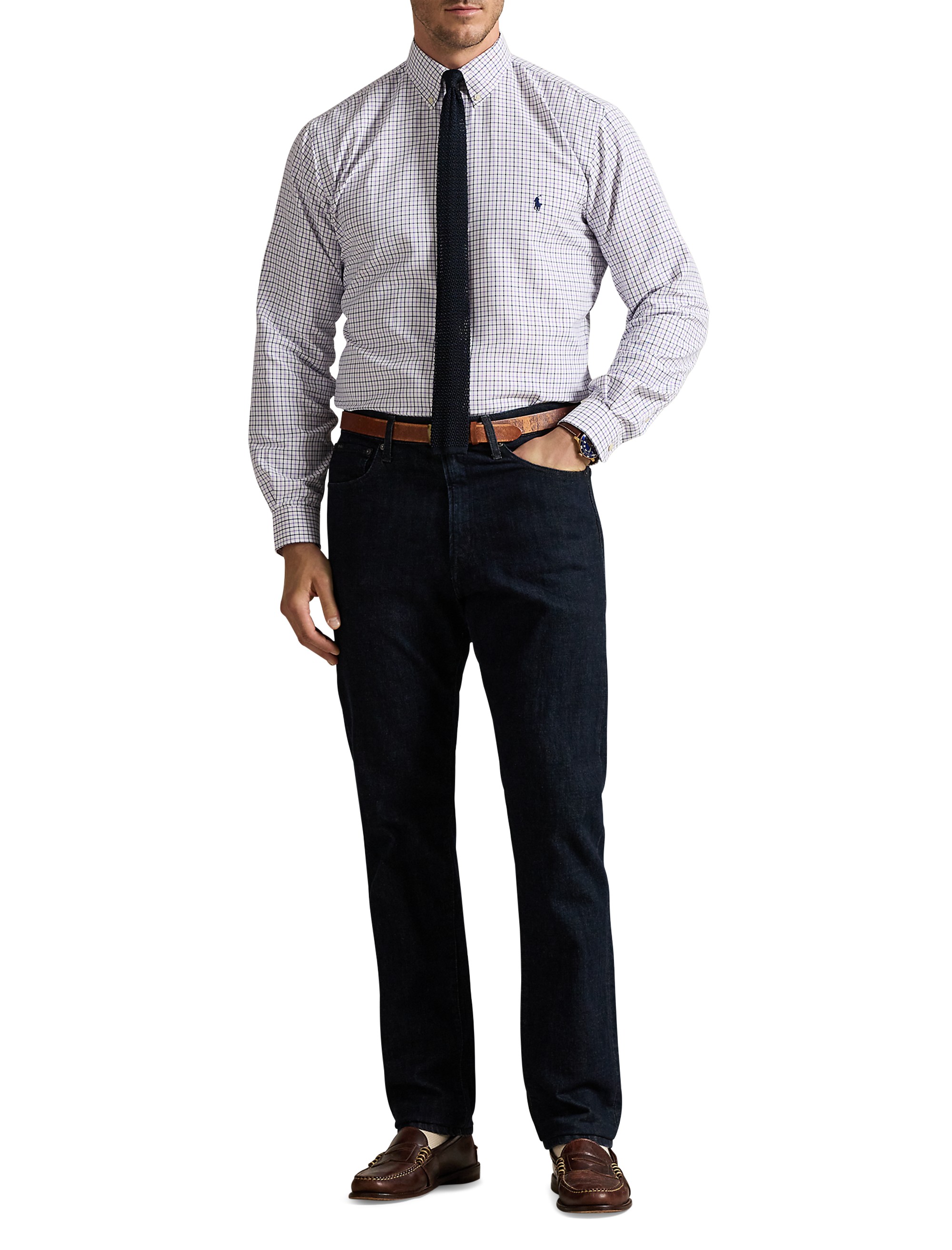 Performance Check Oxford Sport Shirt - thumbnail 4