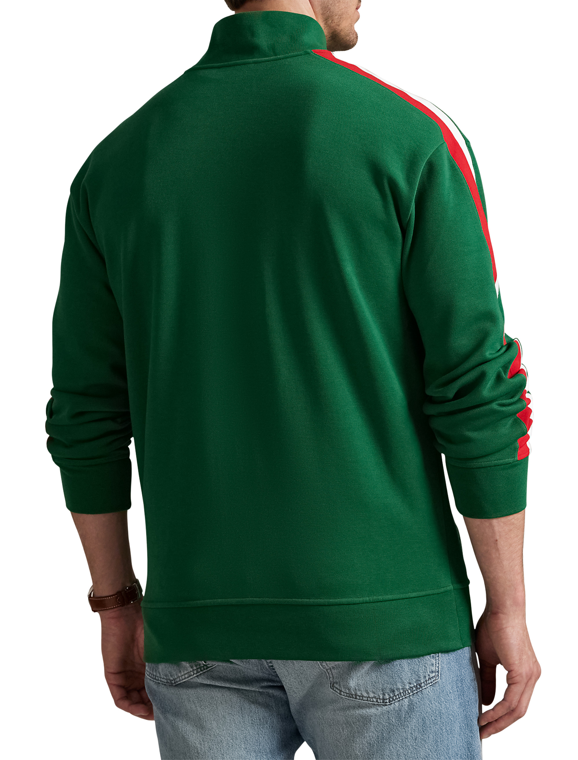 Mesh Double-Knit Track Jacket