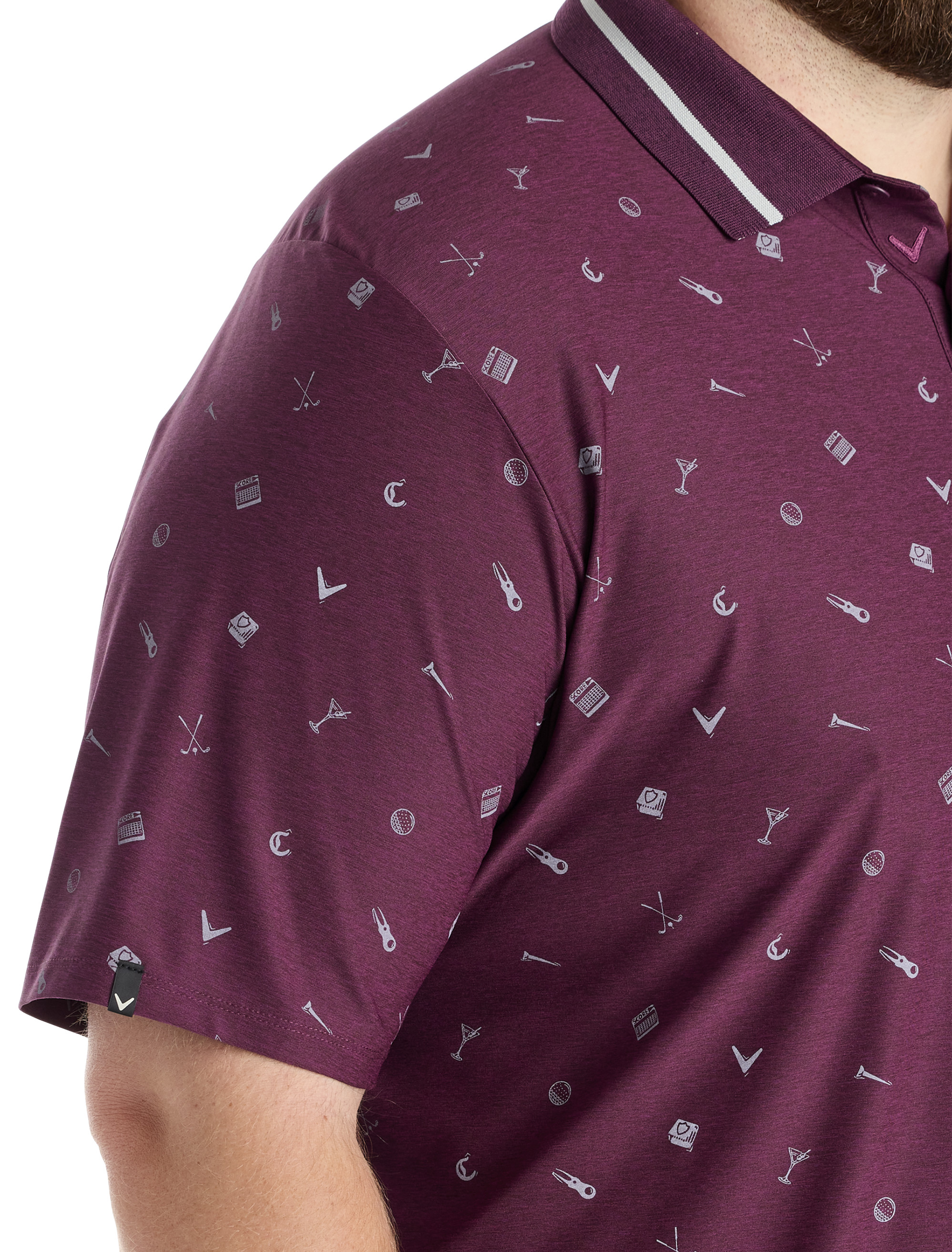 Memento Print Polo Shirt