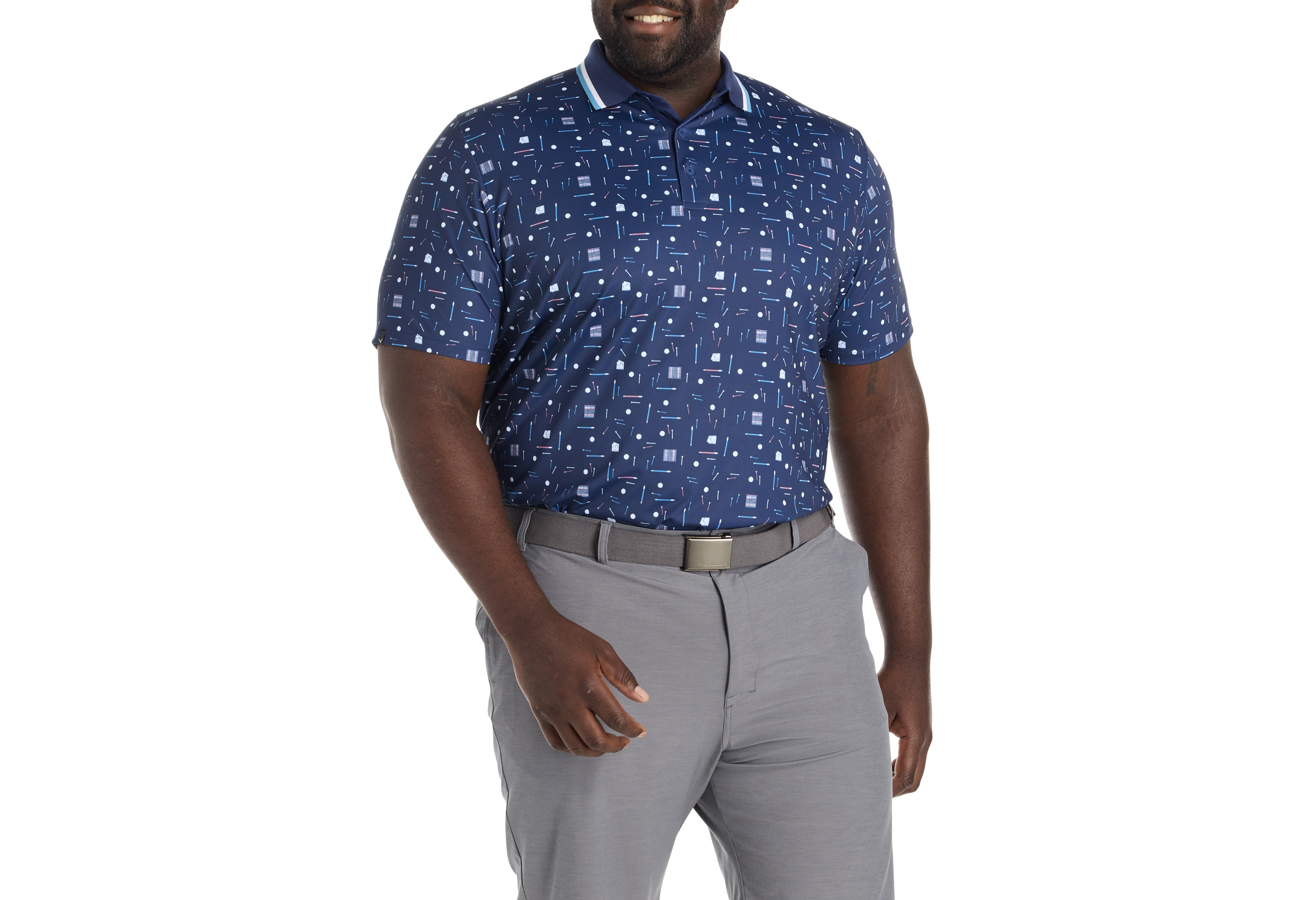 Printed Performance Polo Shirt