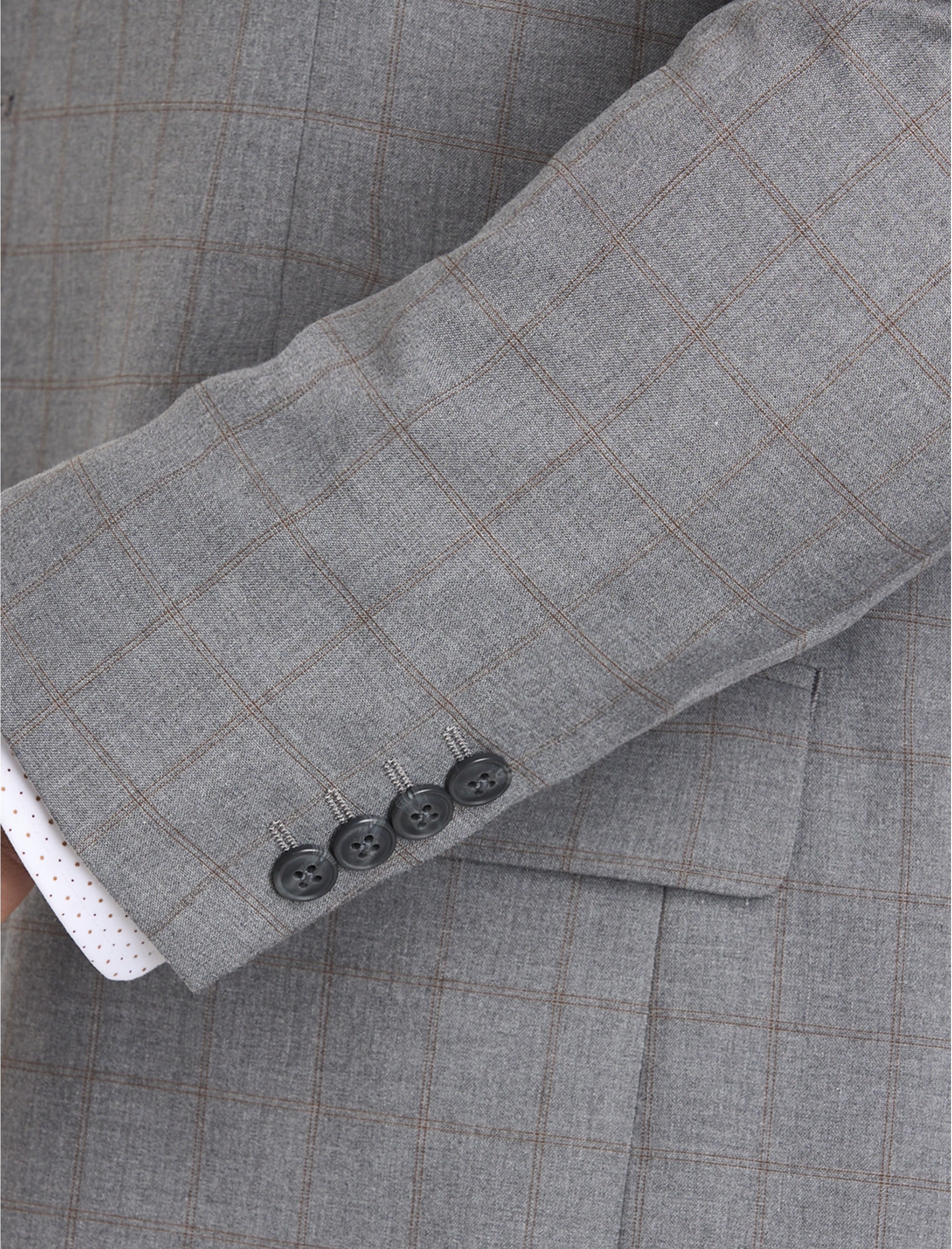 Smart Wash® Windowpane Suit Jacket - thumbnail 3