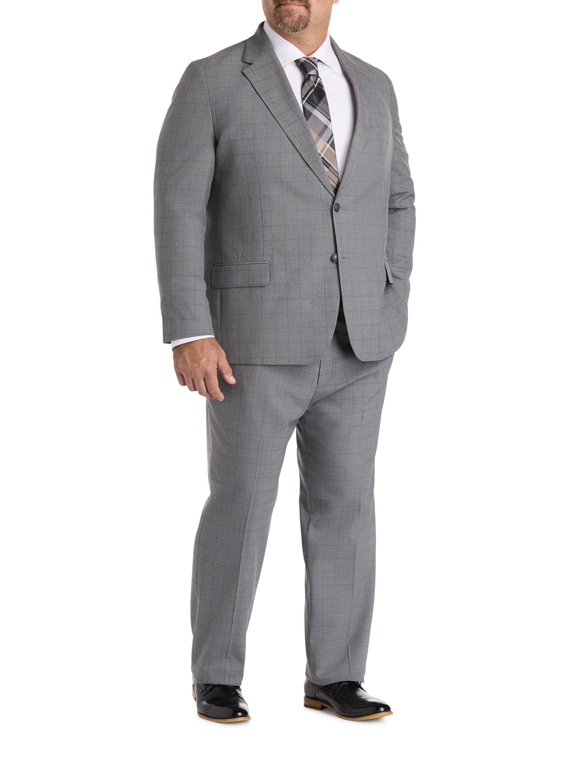 Smart Wash® Windowpane Suit Jacket - thumbnail 5